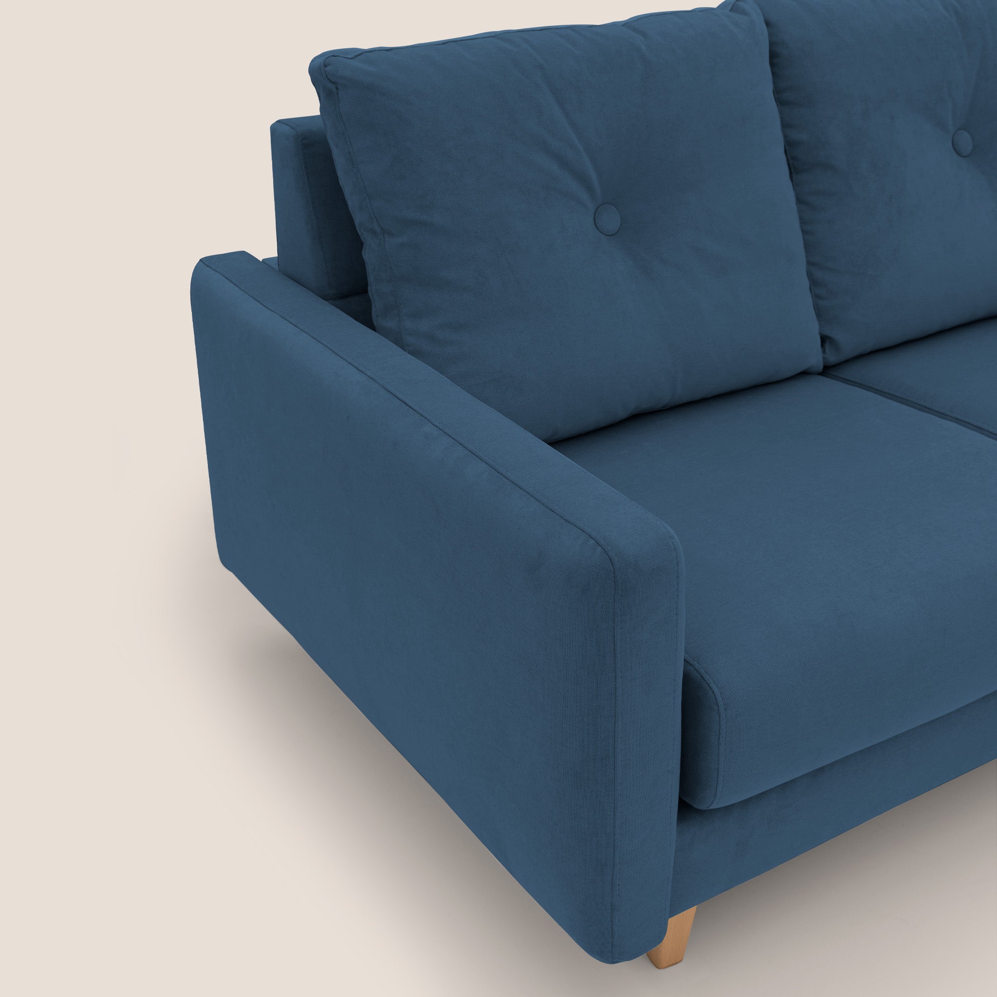 Matisse divano con sedute allungabili e schienali in piuma d'oca in tessuto smacchiabile T17 - divani.store