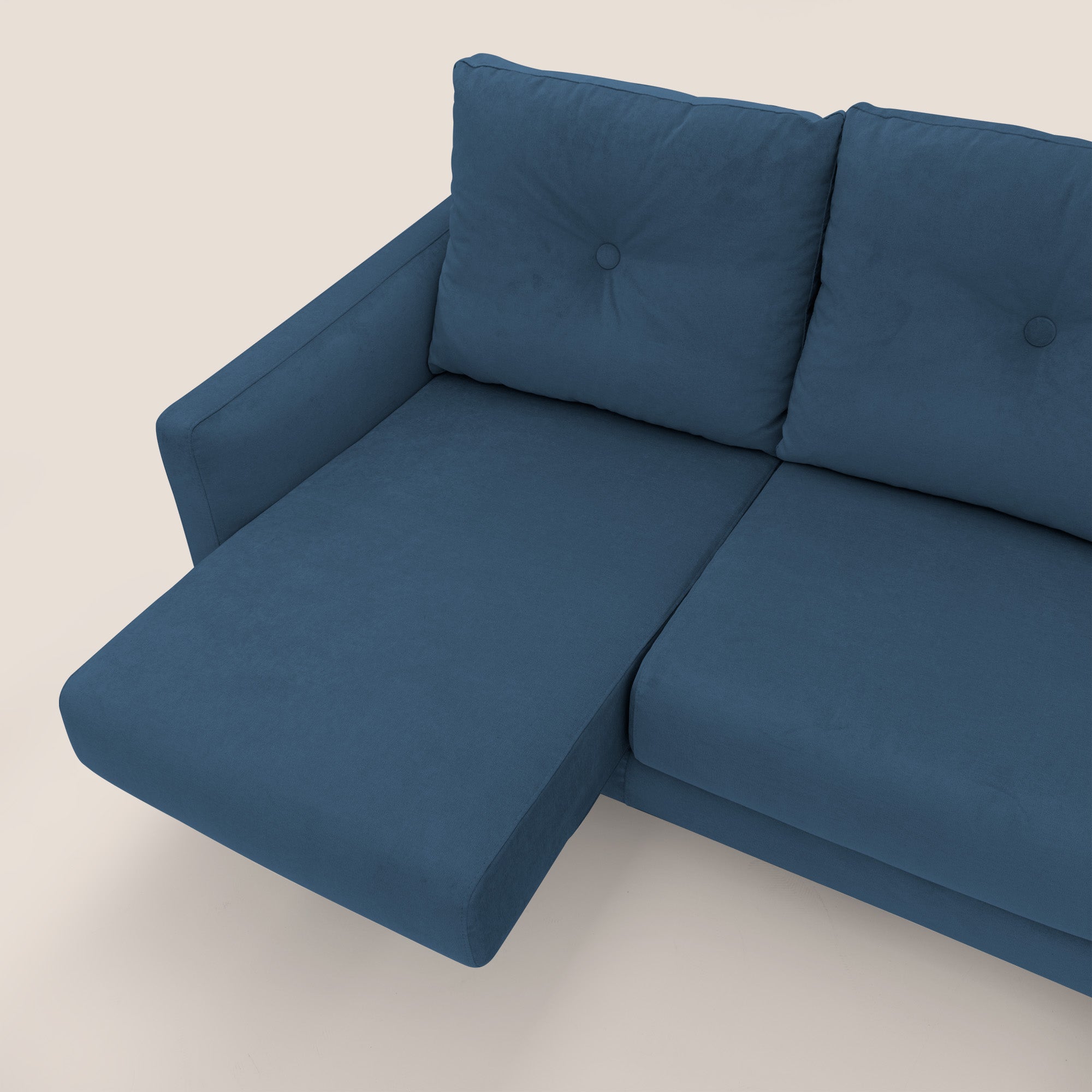 Matisse Divano angolare con sedute scorrevoli in tessuto morbido smacchiabile T17 - divani.store