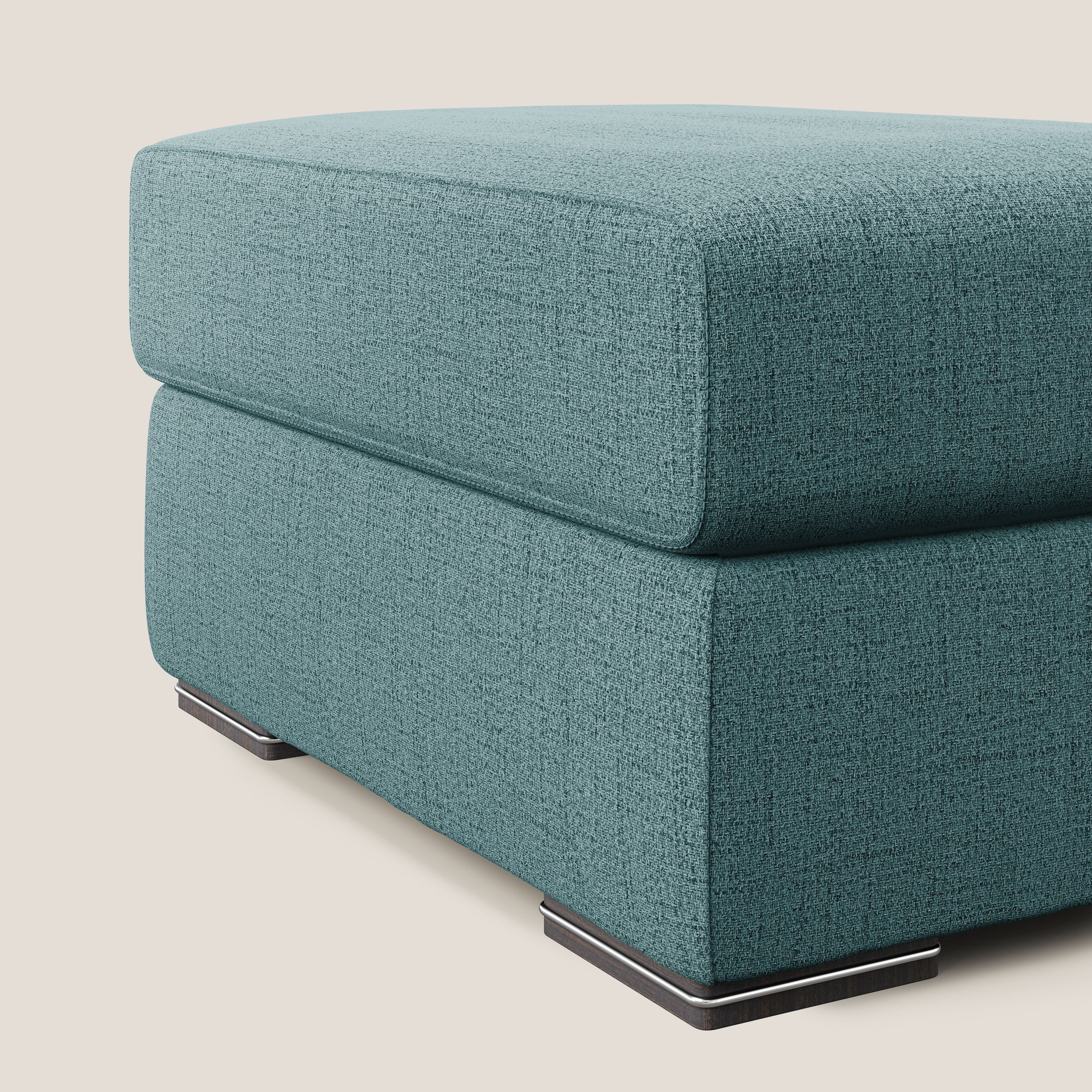 Sun pouf apribile contenitore in tessuto impermeabile fiammato T03 azzurro - divani.store