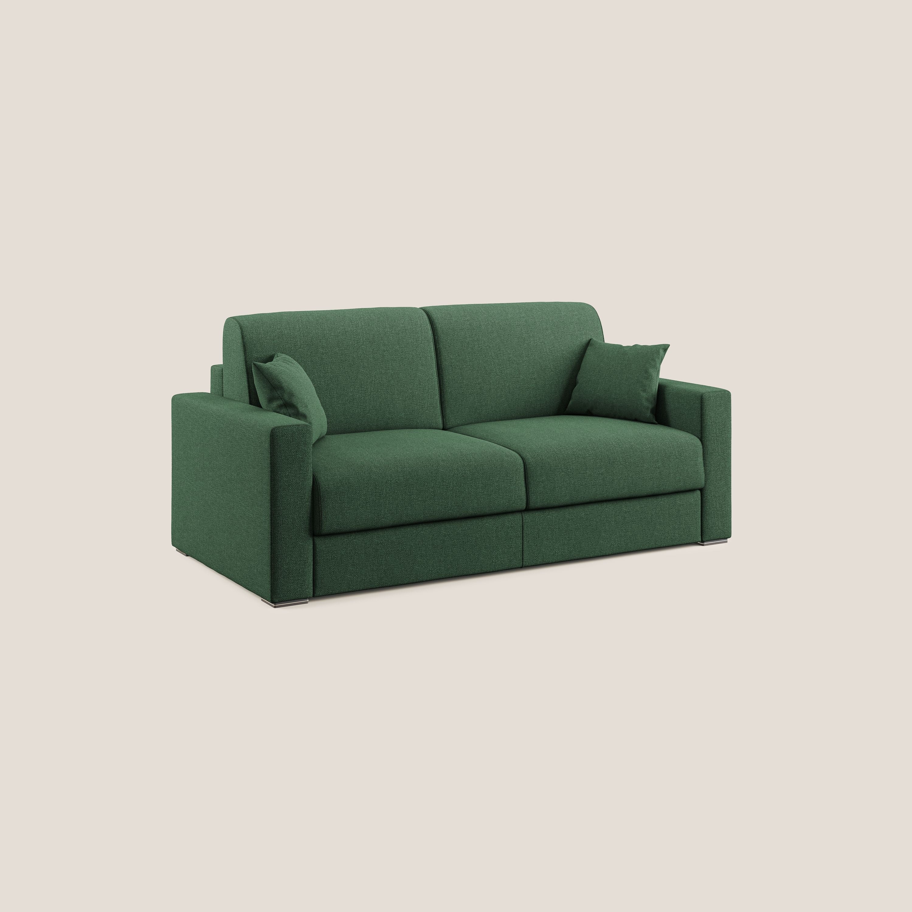 Best Divano letto matrimoniale in tessuto smacchiabile QuickClean T08 verde - divani.store
