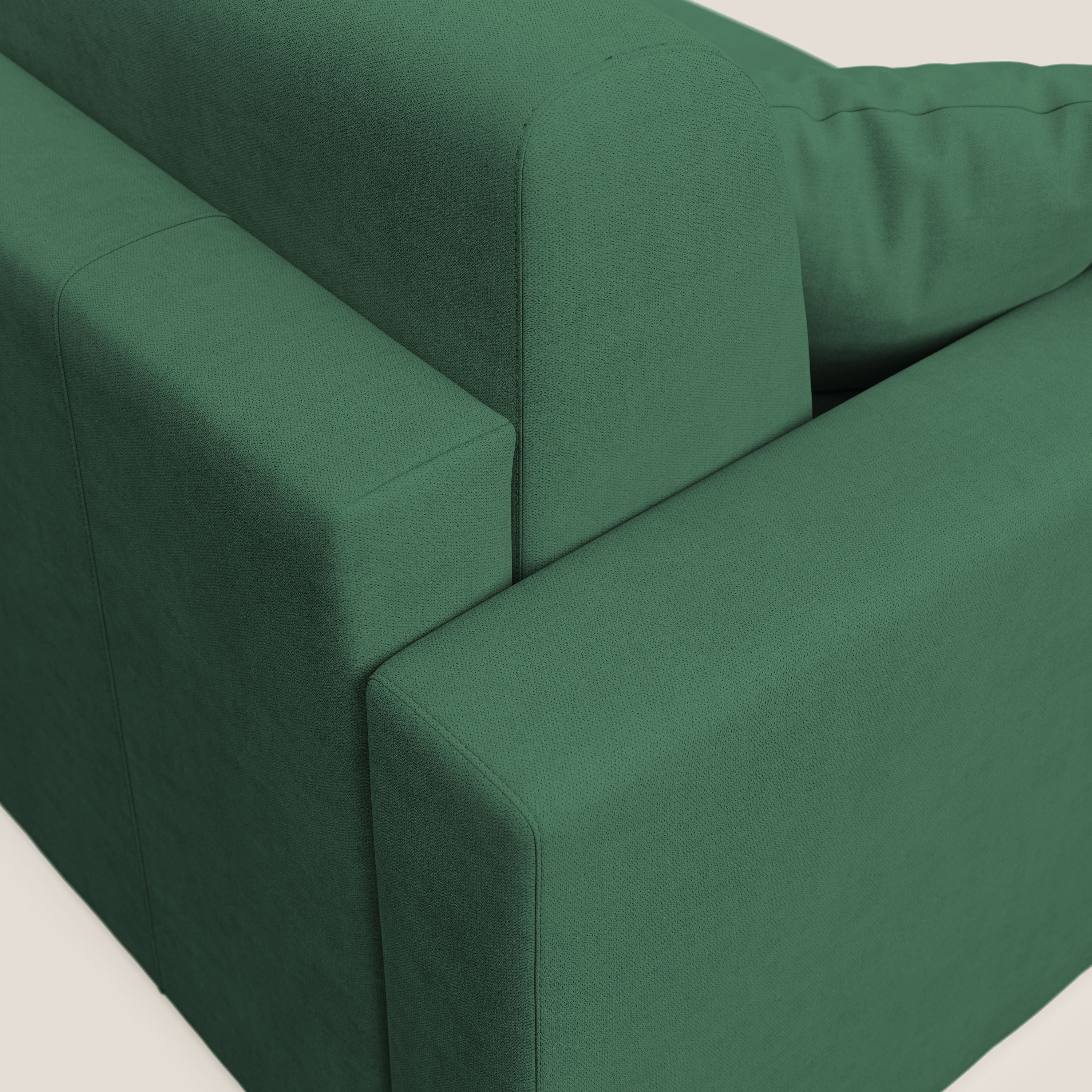 Best Divano letto angolare in tessuto impermeabile T02 verde - divani.store