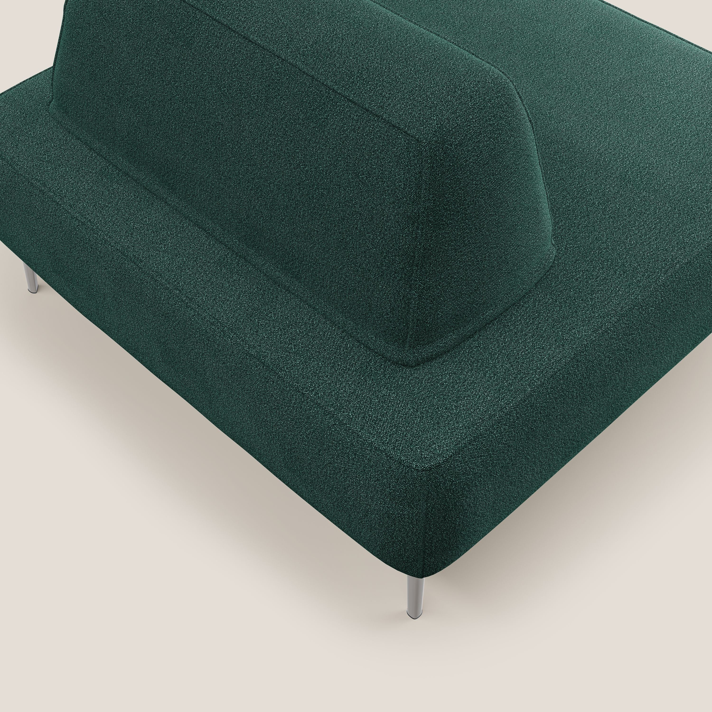 Newton poltrona modulare con schienali movibili T07 verde - divani.store