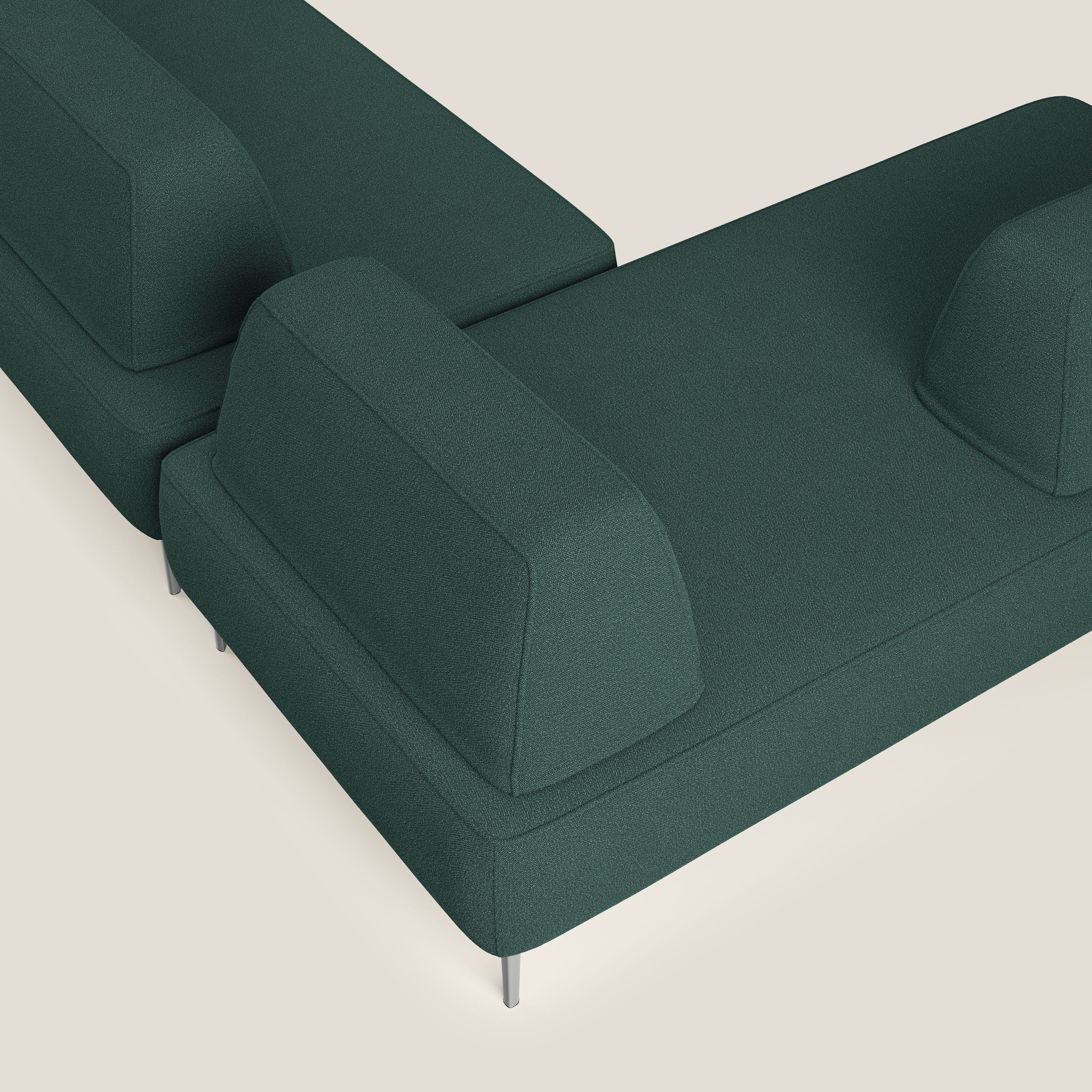 Newton divano panoramico modulare con schienali movibili T07 verde - divani.store