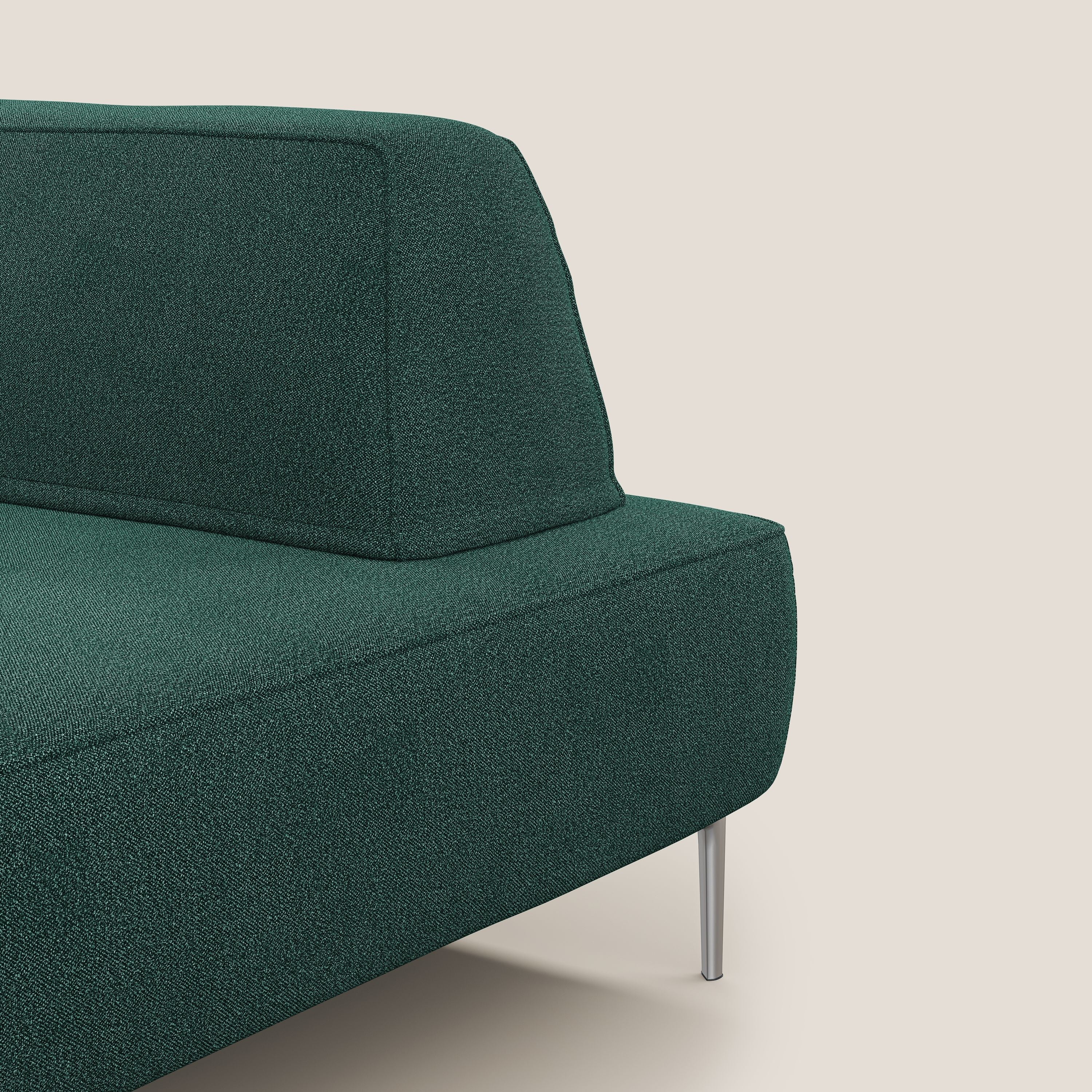 Newton poltrona modulare con schienali movibili T07 verde - divani.store