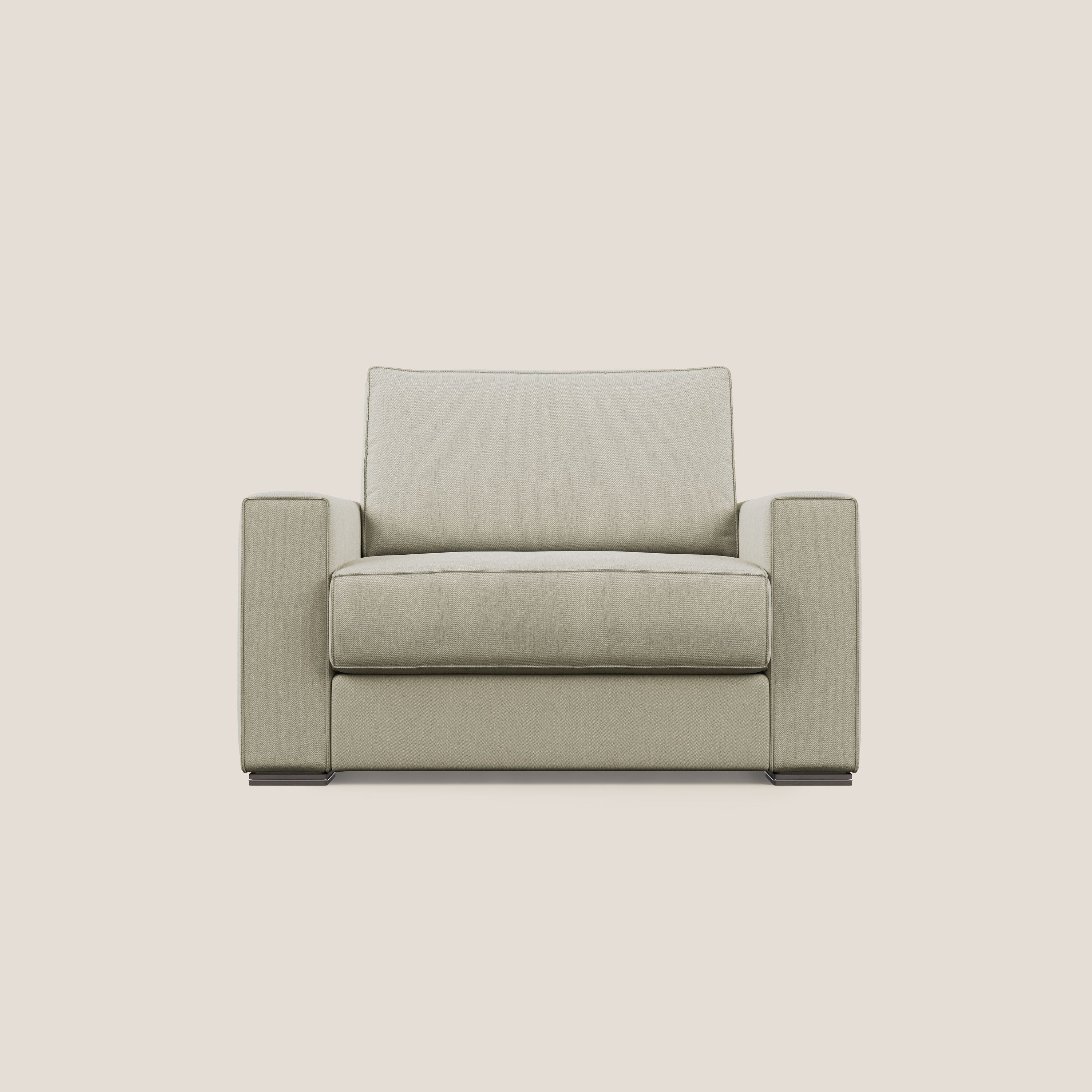 Dream poltrona letto in tessuto smacchiabile T05 panna - divani.store