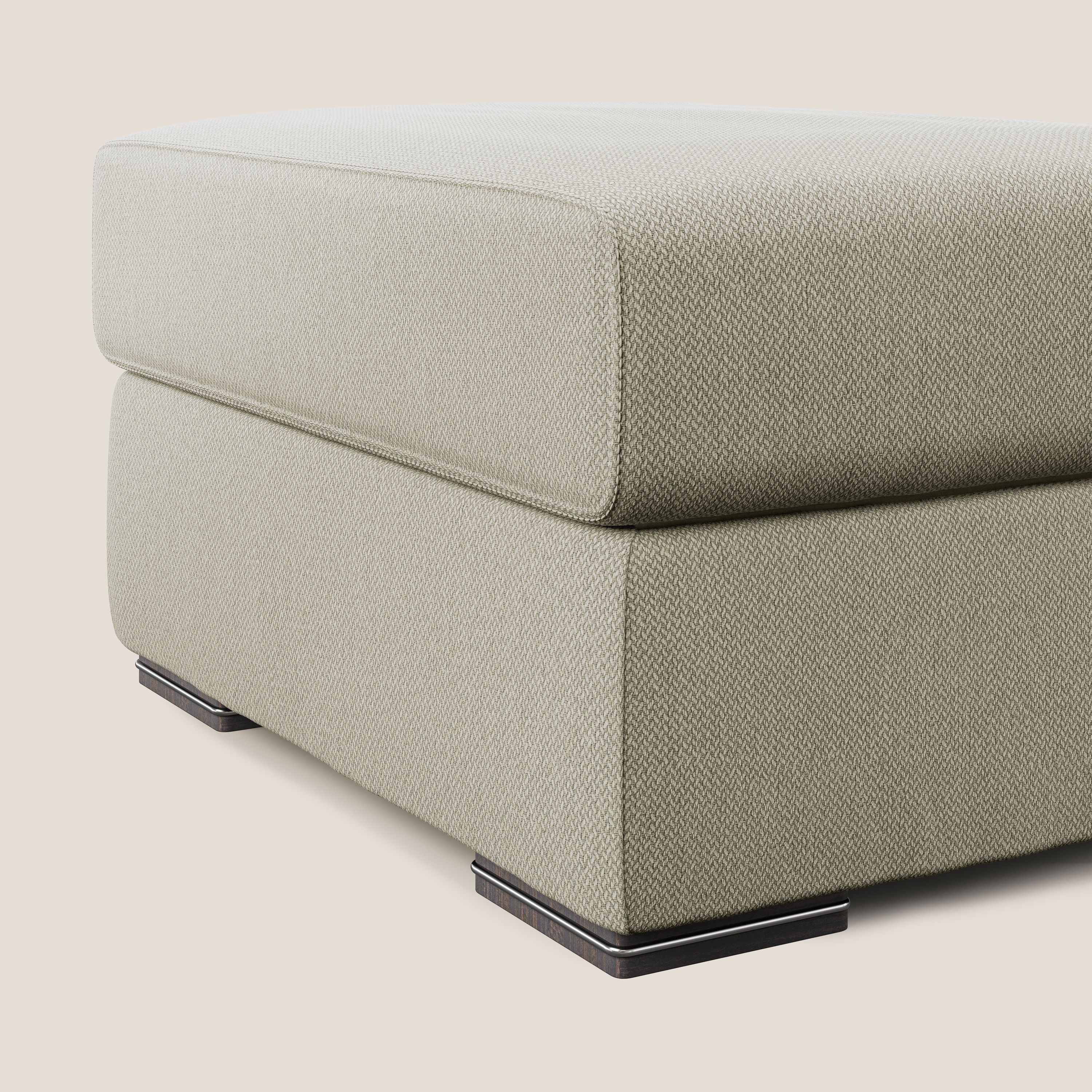 Sun pouf apribile contenitore in tessuto smacchiabile ad acqua T05 panna - divani.store