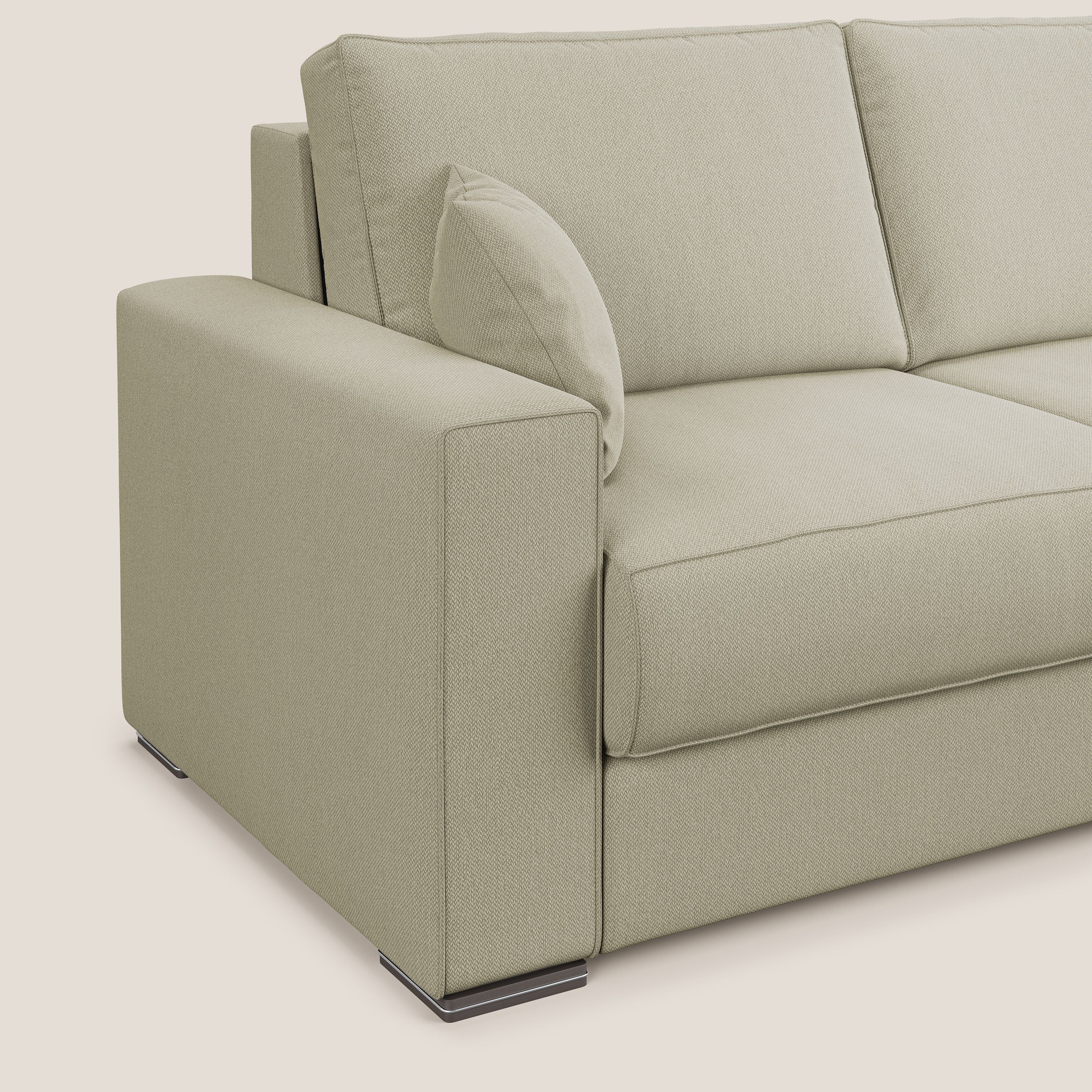 Dream Divano letto angolare in tessuto smacchiabile T05 panna - divani.store