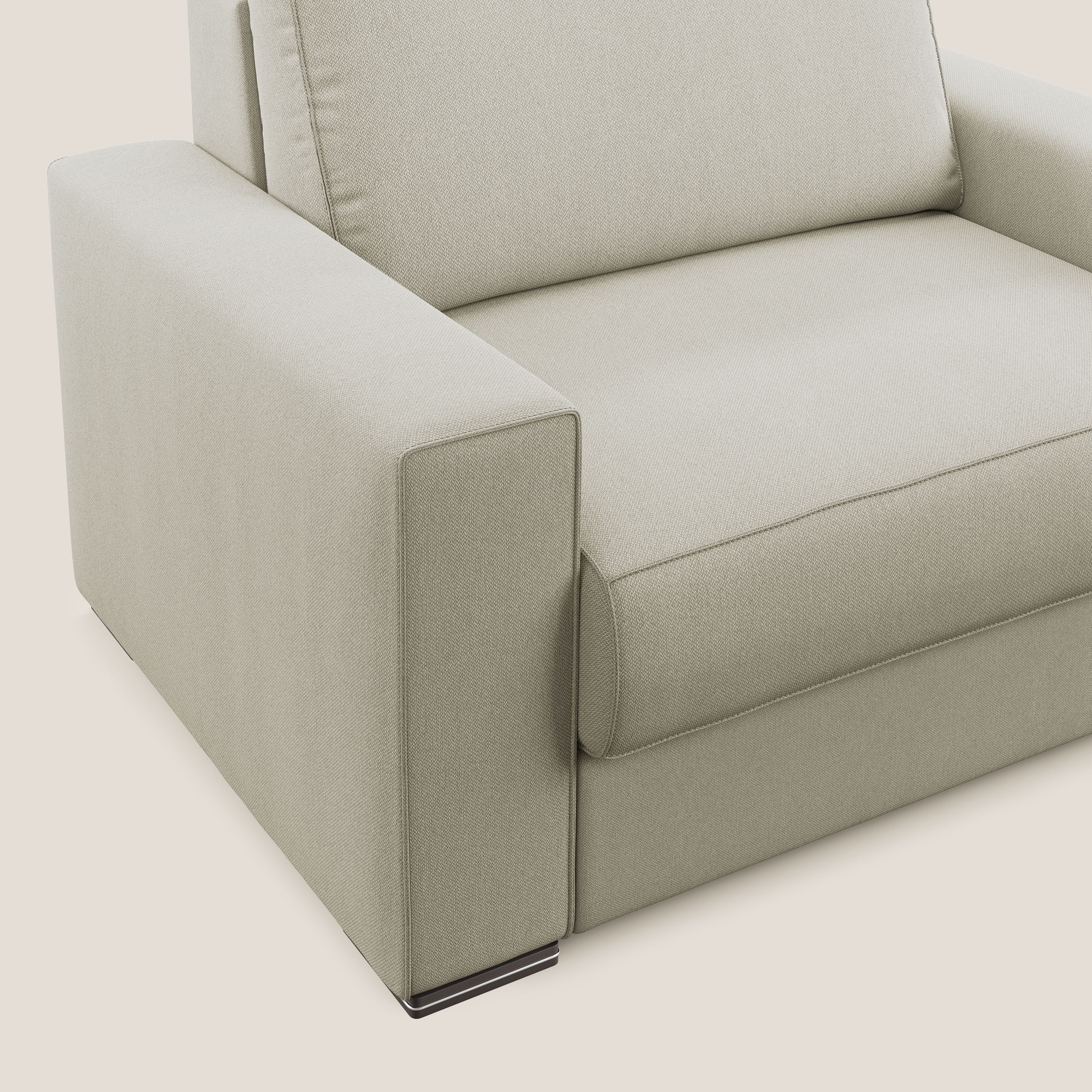 Dream poltrona letto in tessuto smacchiabile T05 panna - divani.store