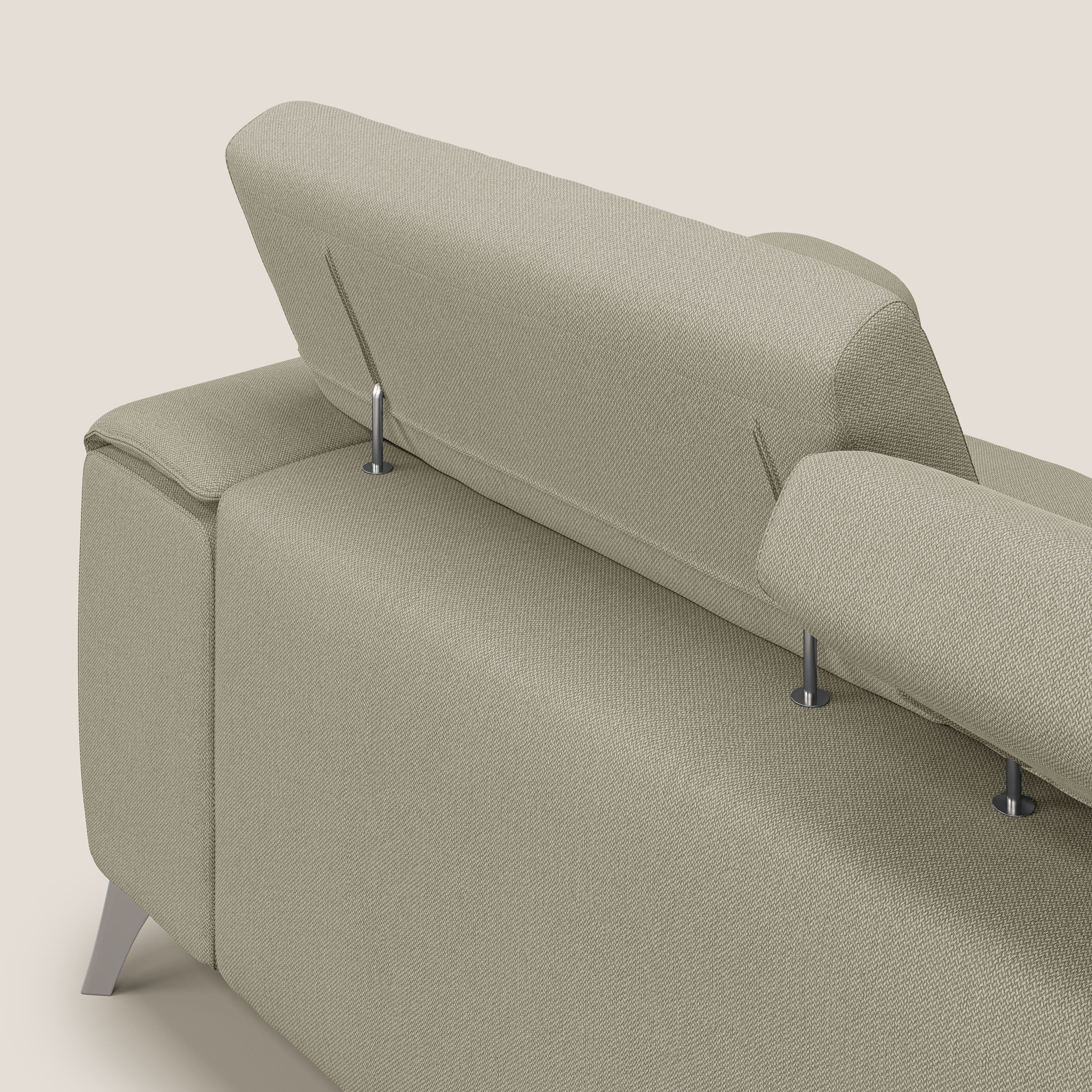 Fusion divano con 3 sedute allungabili in tessuto smacchiabile T05 panna - divani.store