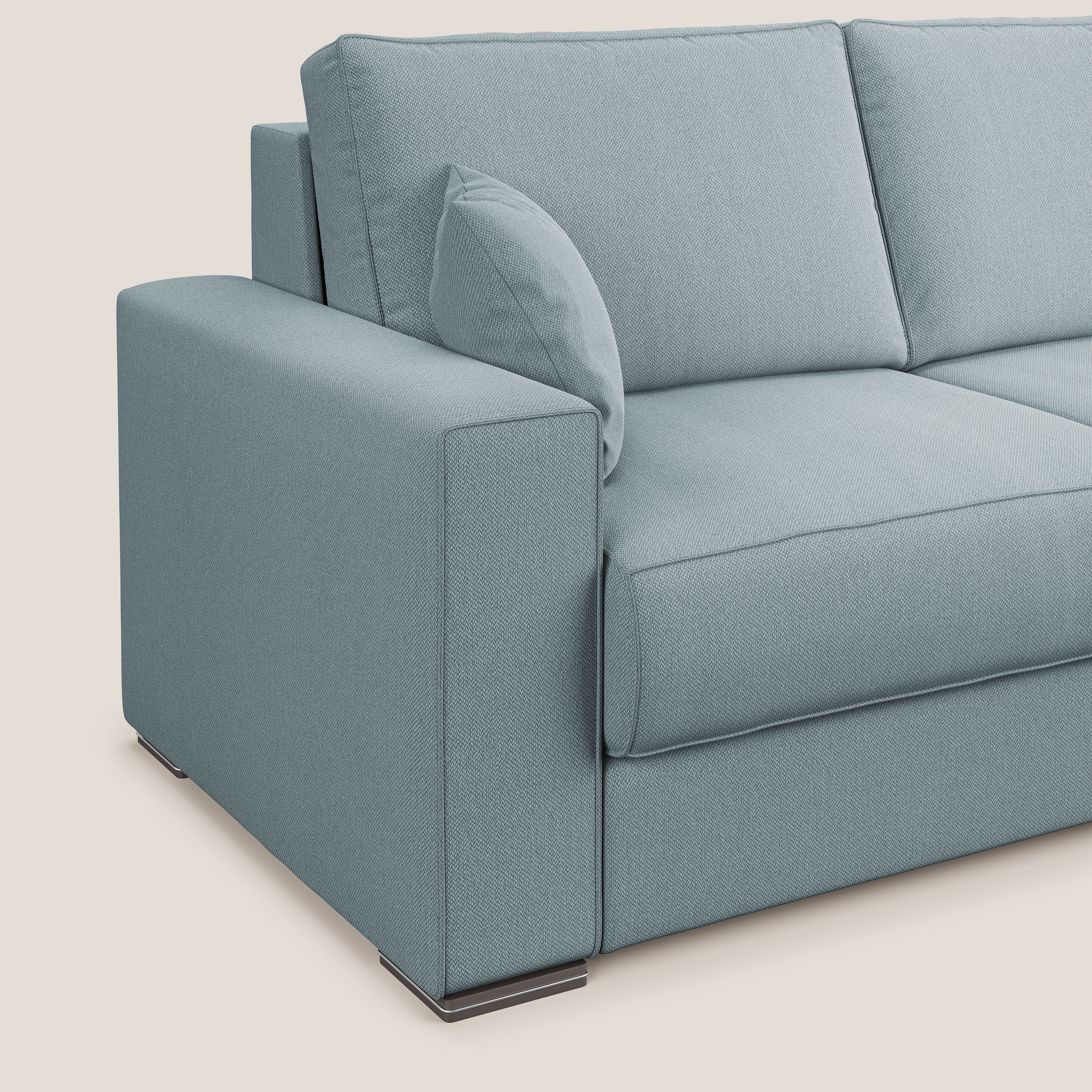 Dream Divano letto angolare in tessuto smacchiabile T05 carta da zucchero - divani.store