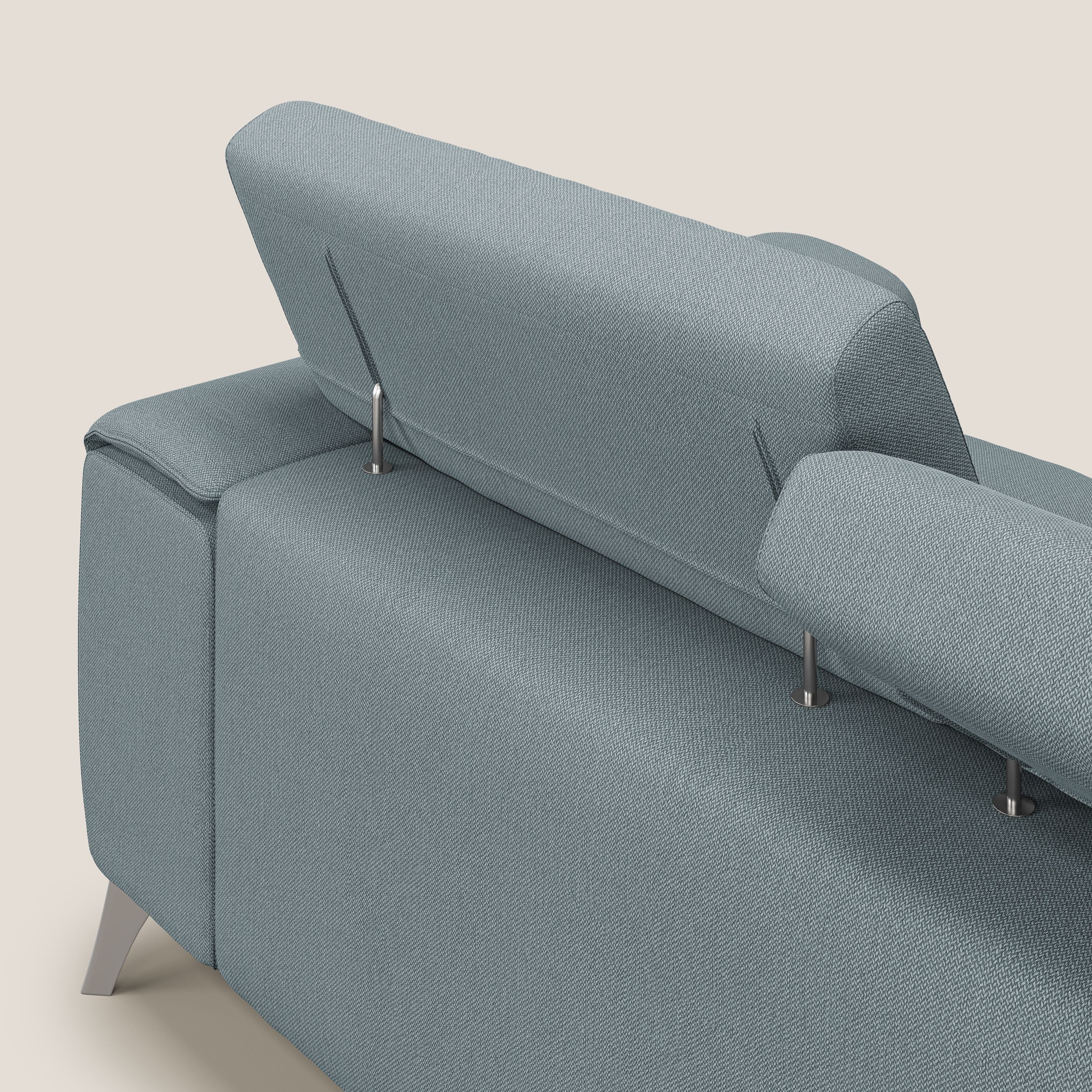 Fusion divano con 3 sedute allungabili in tessuto smacchiabile T05 carta da zucchero - divani.store