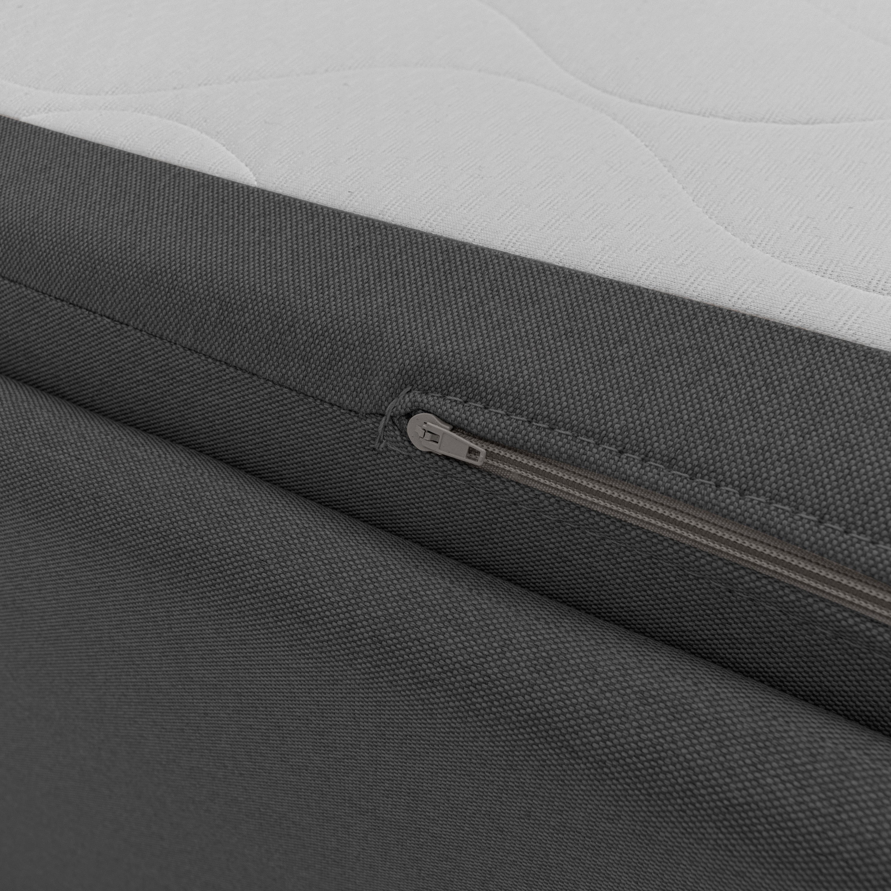 Brenta Divano duplex con doppio letto in tessuto simil cotone impermeabile T13 antracite - divani.store