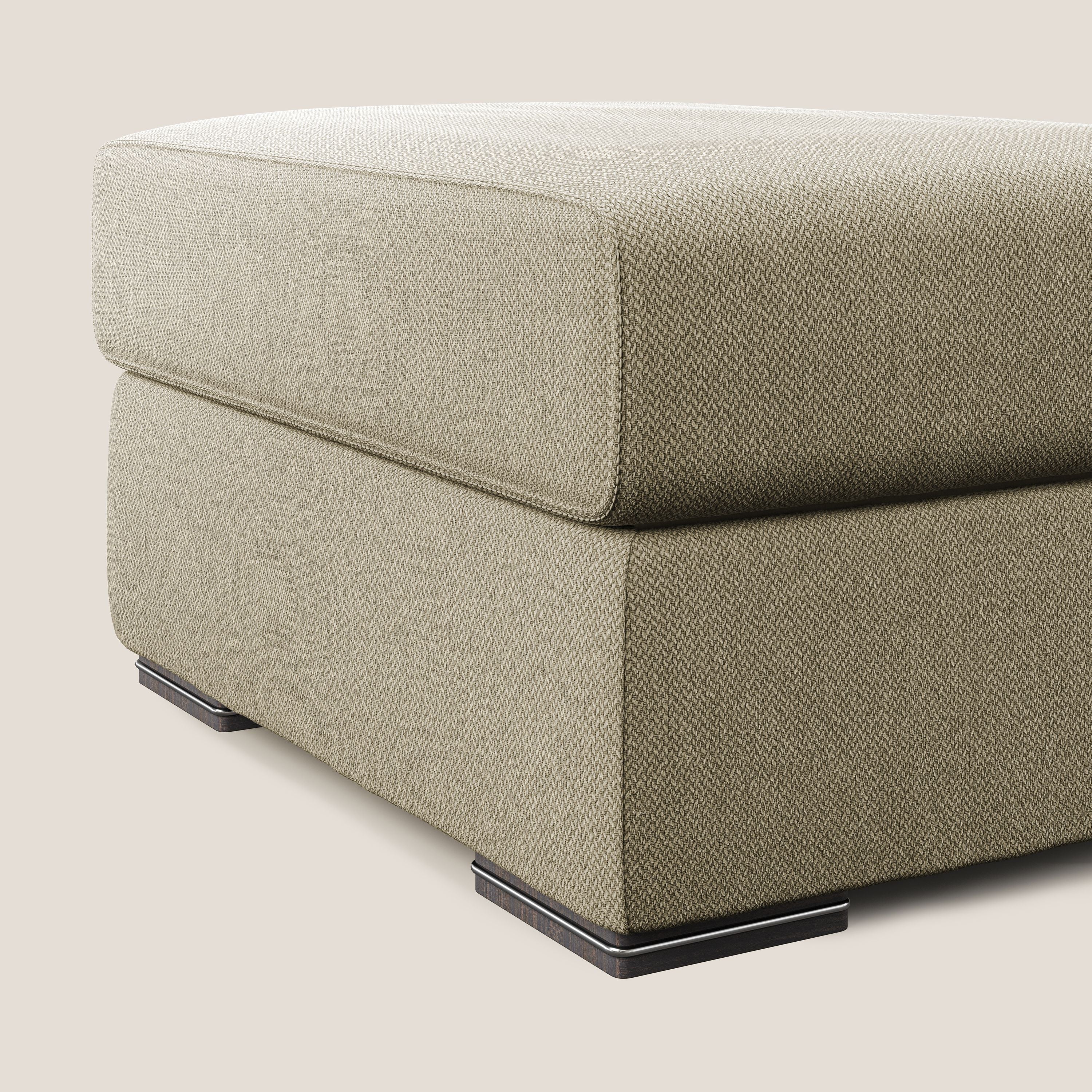 Sun pouf apribile contenitore in tessuto smacchiabile ad acqua T05 cammello - divani.store