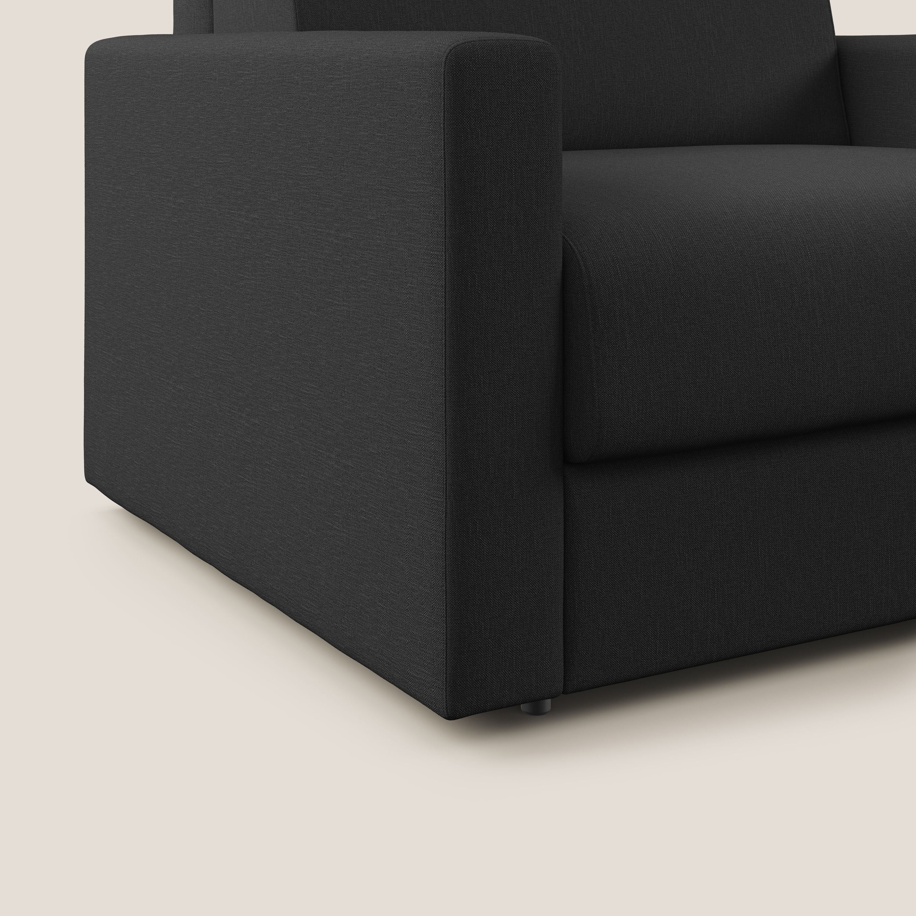Chris poltrona letto in tessuto impermeabile T13 antracite - divani.store