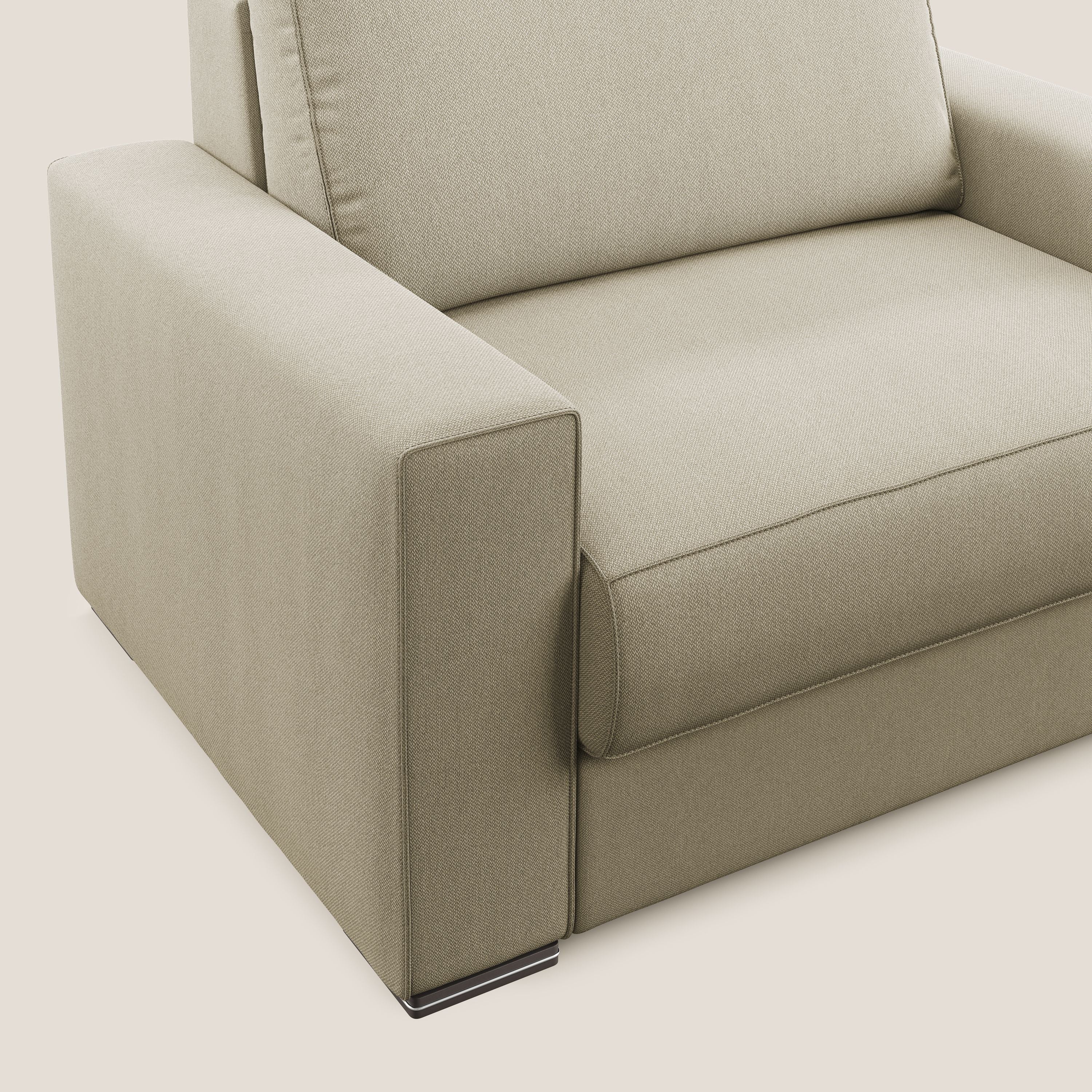 Dream poltrona letto in tessuto smacchiabile T05 cammello - divani.store
