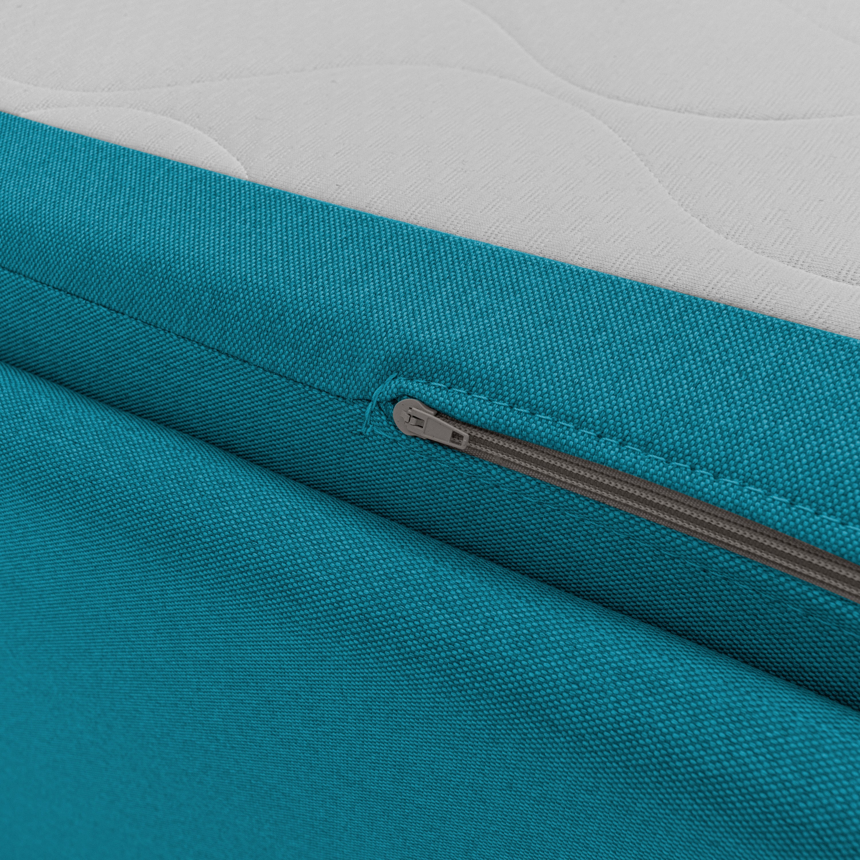 Brenta Divano duplex con doppio letto in tessuto simil cotone impermeabile T13 azzurro - divani.store