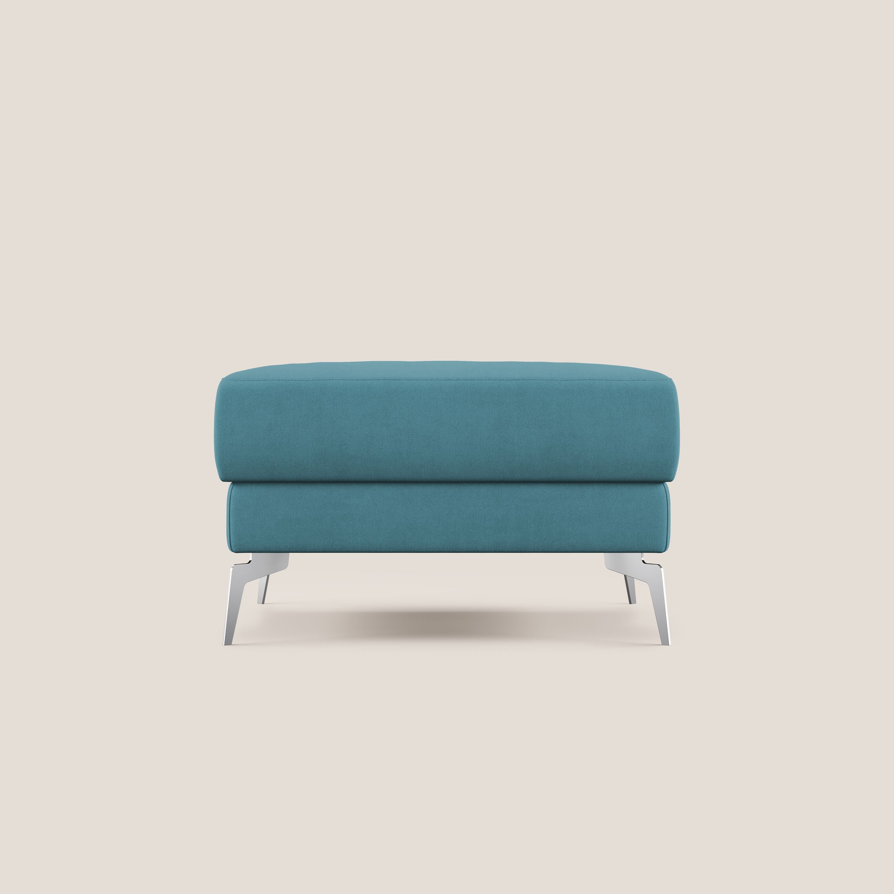 Star Pouf con piedini alti in tessuto impermeabile T02 azzurro - divani.store