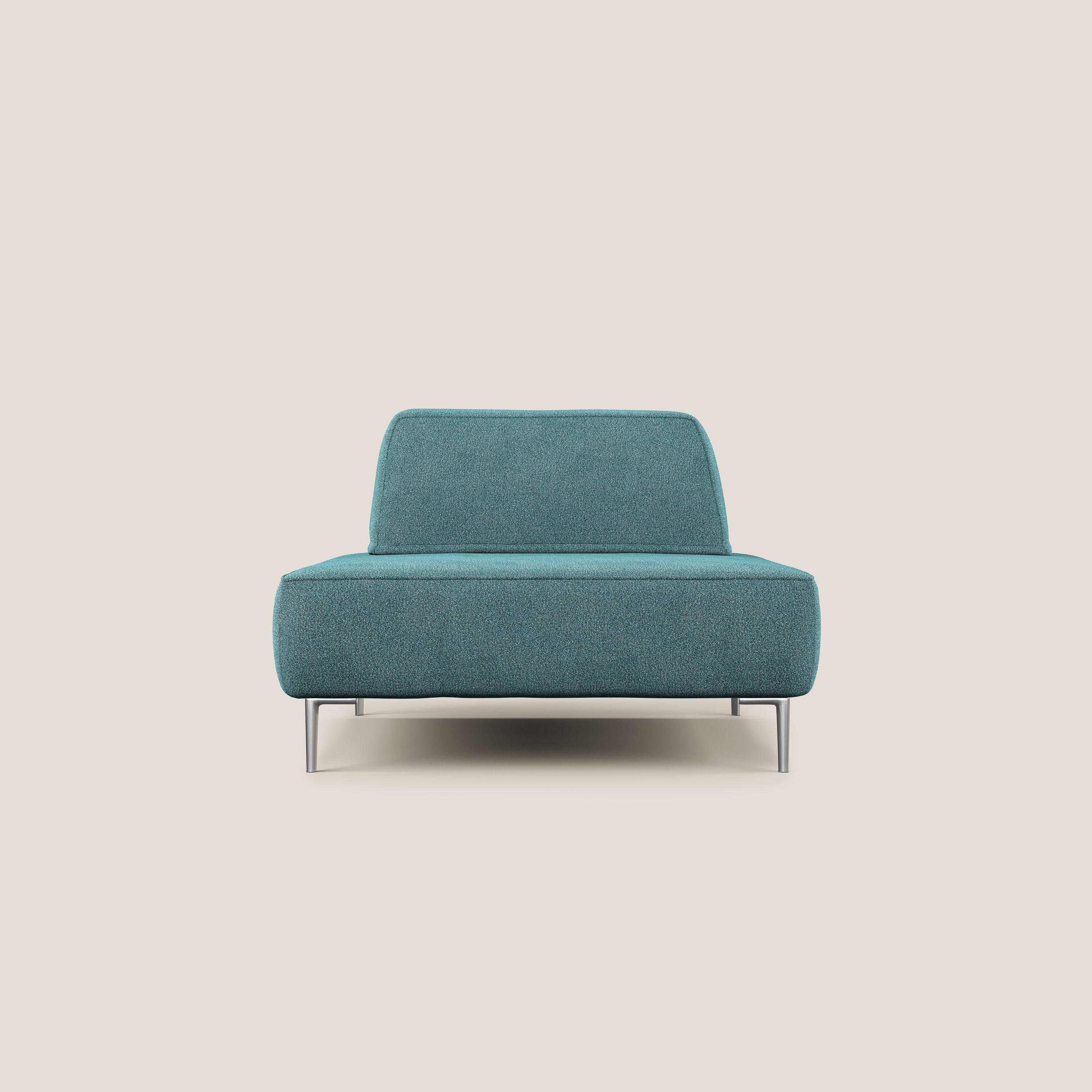 Newton poltrona modulare con schienali movibili T07 azzurro - divani.store