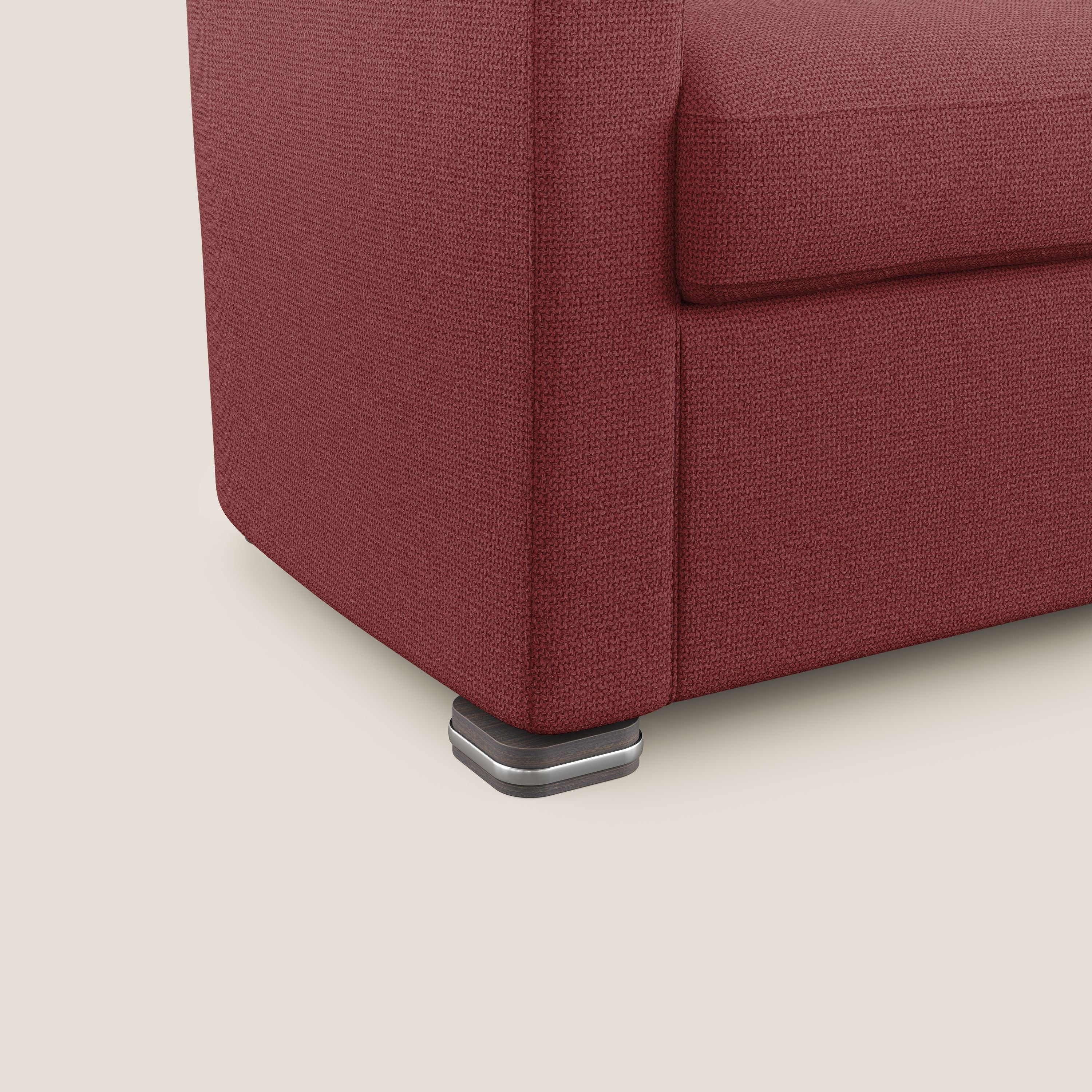 Cloe Poltroncina in tessuto smacchiabile con acqua QuickClean T08 rosso - divani.store