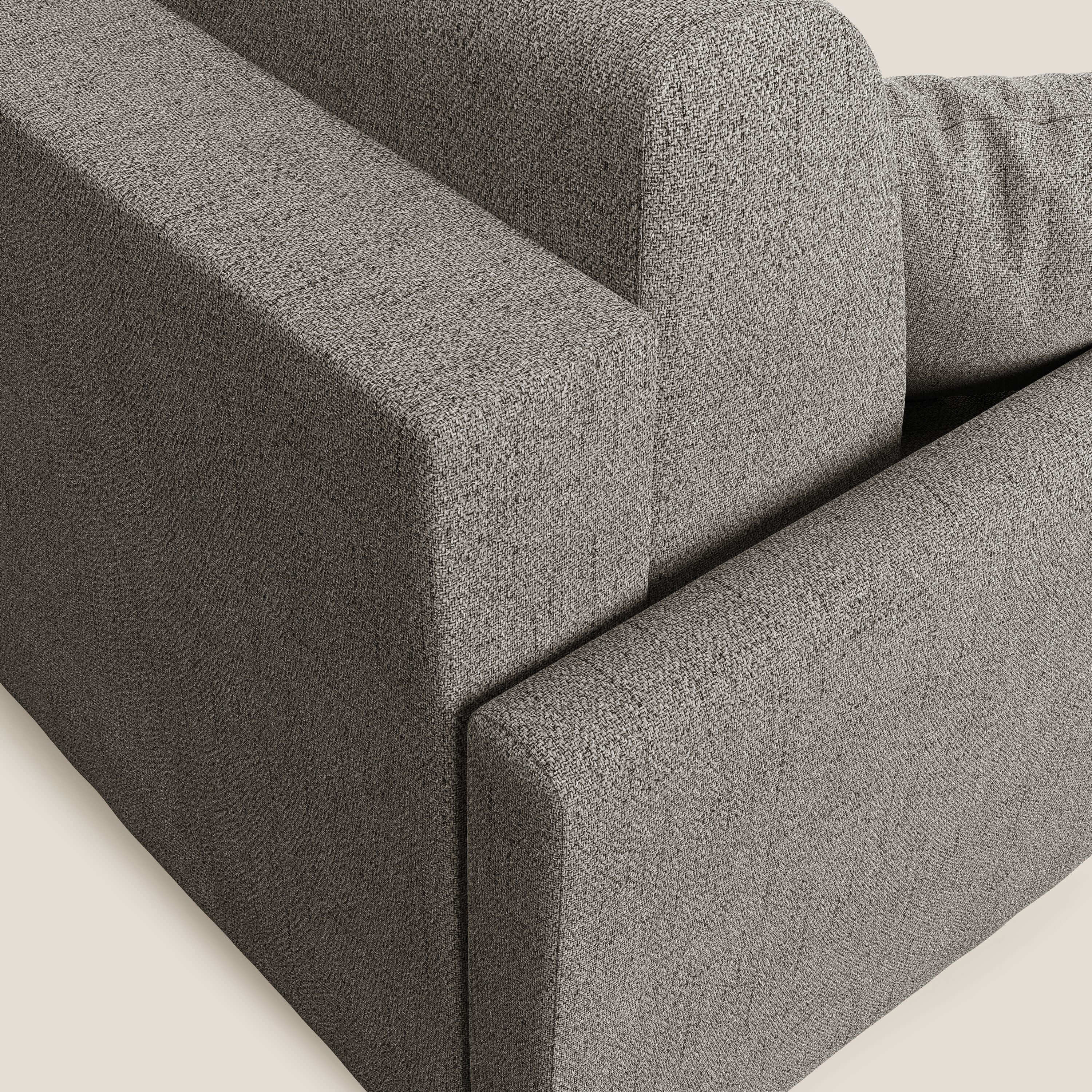 Edgar divano letto matrimoniale in tessuto felis impermeabile T03 talpa - divani.store