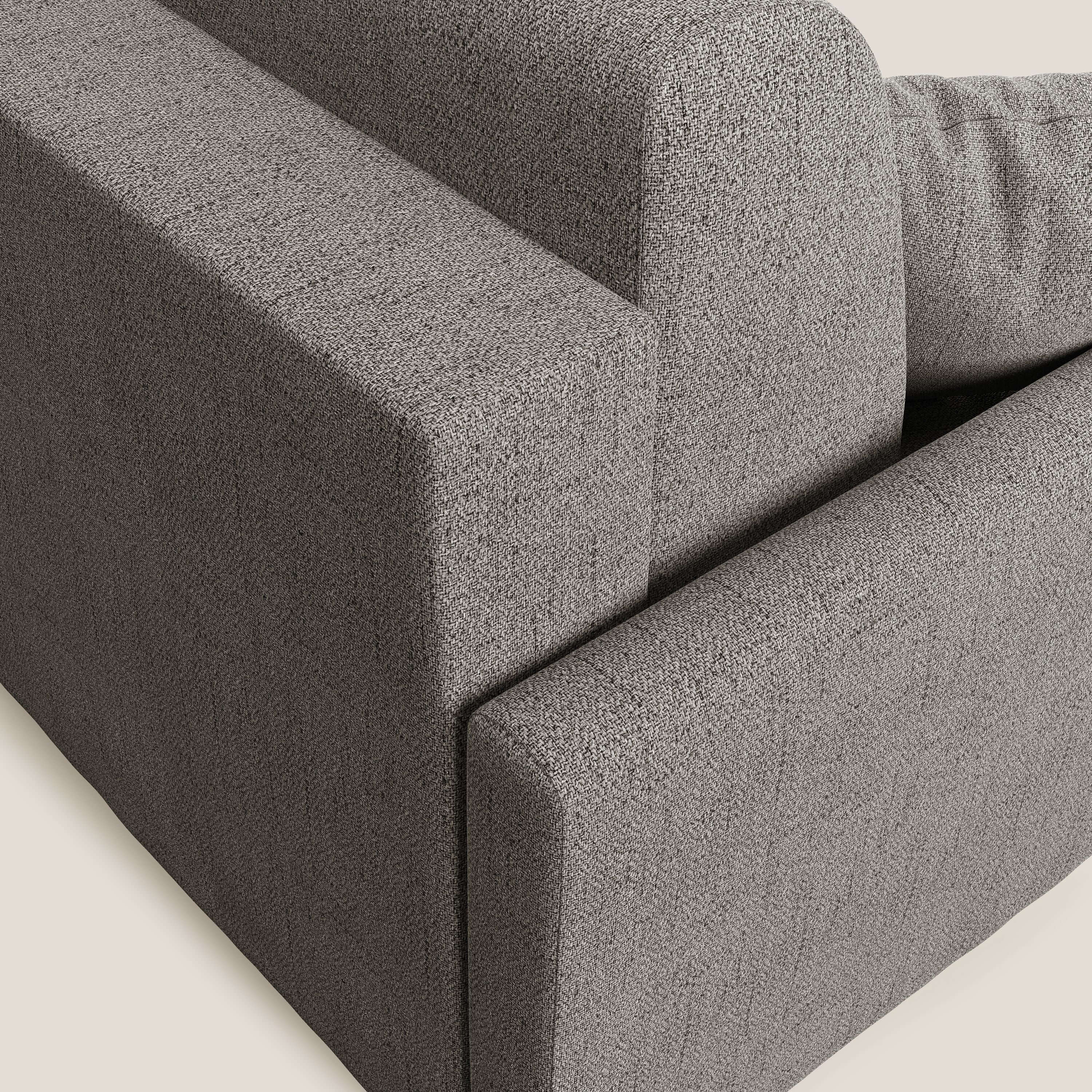 Edgar divano letto angolare in tessuto felis impermeabile T03 talpa - divani.store