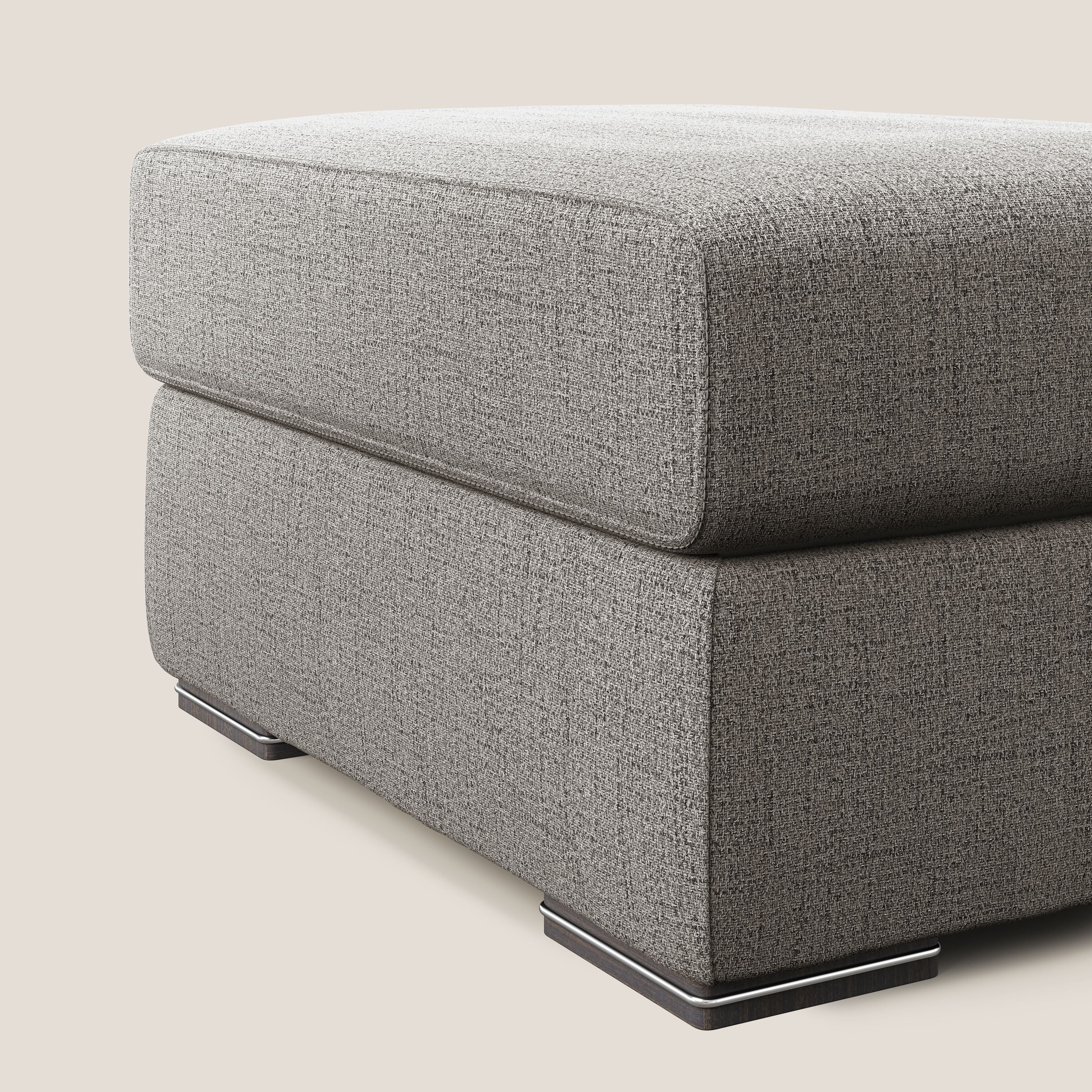 Sun pouf apribile contenitore in tessuto impermeabile fiammato T03 talpa - divani.store