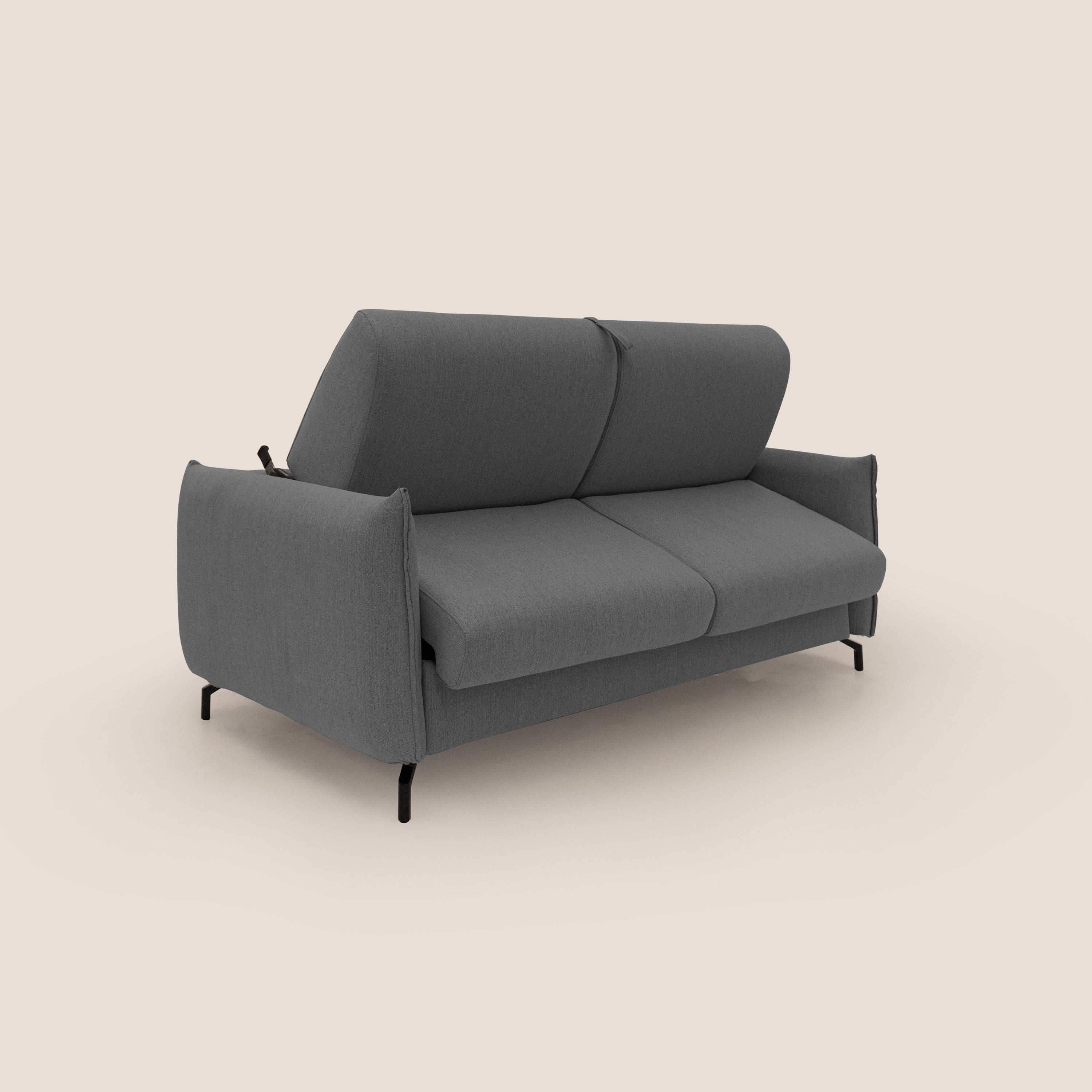 Scarlet Schlafsofa aus wasserfestem Baumwollmischgewebe T19 anthrazit