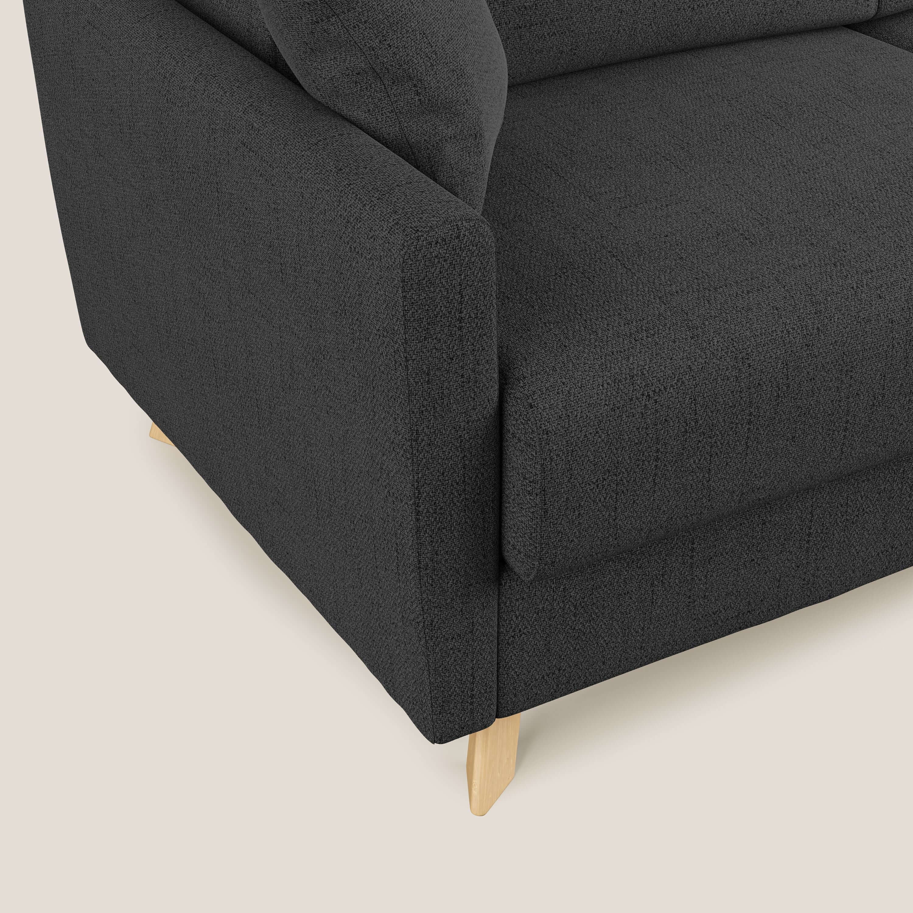 Edgar divano letto angolare in tessuto felis impermeabile T03 antracite - divani.store