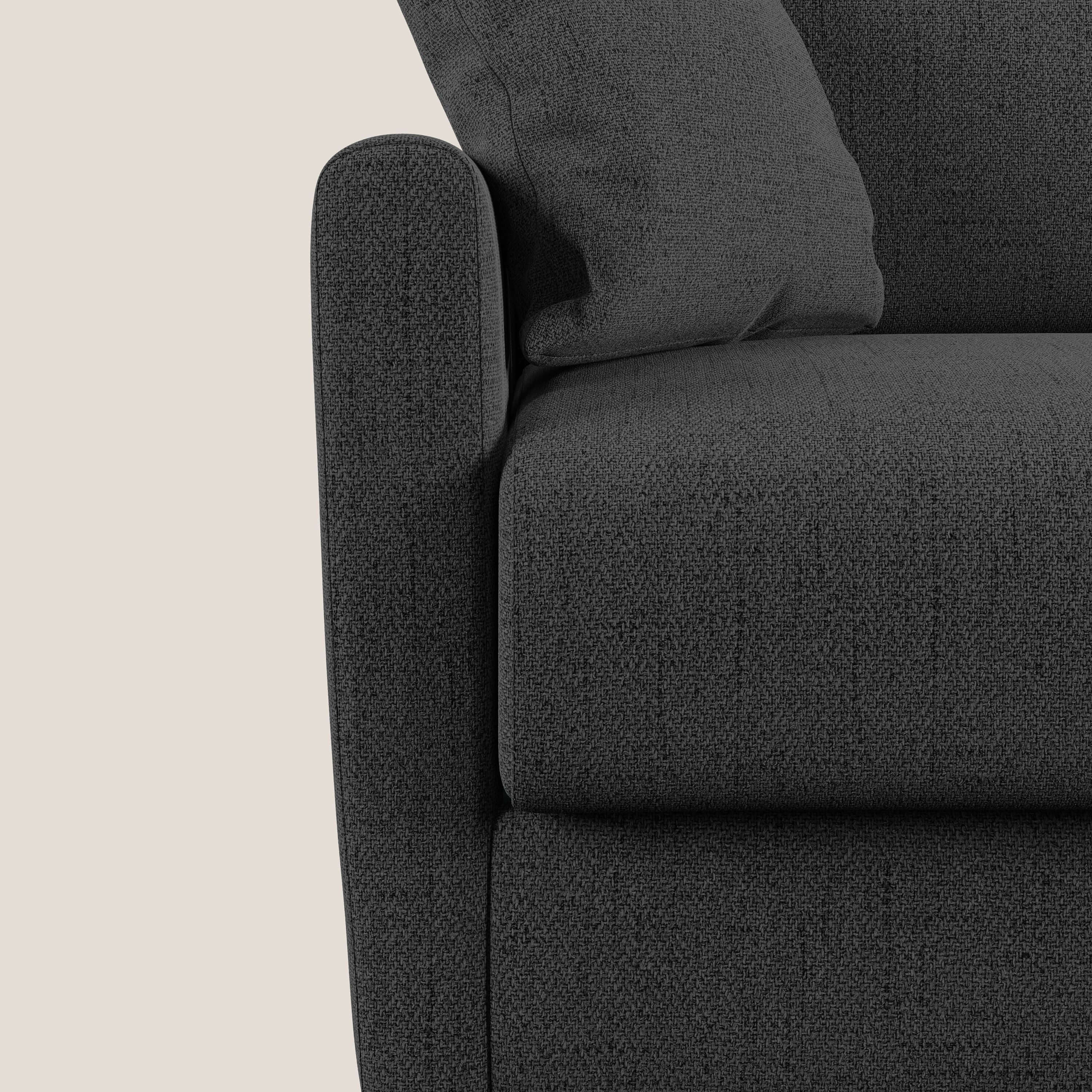 Edgar divano letto matrimoniale in tessuto felis impermeabile T03 antracite - divani.store