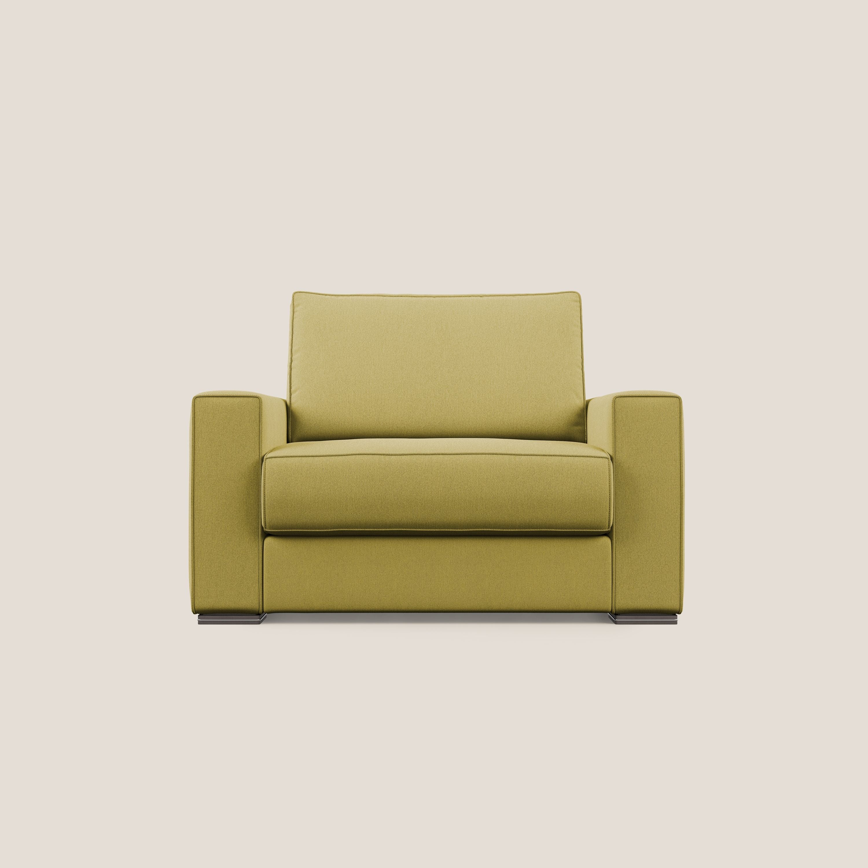 Dream poltrona letto in tessuto smacchiabile T05 giallo - divani.store