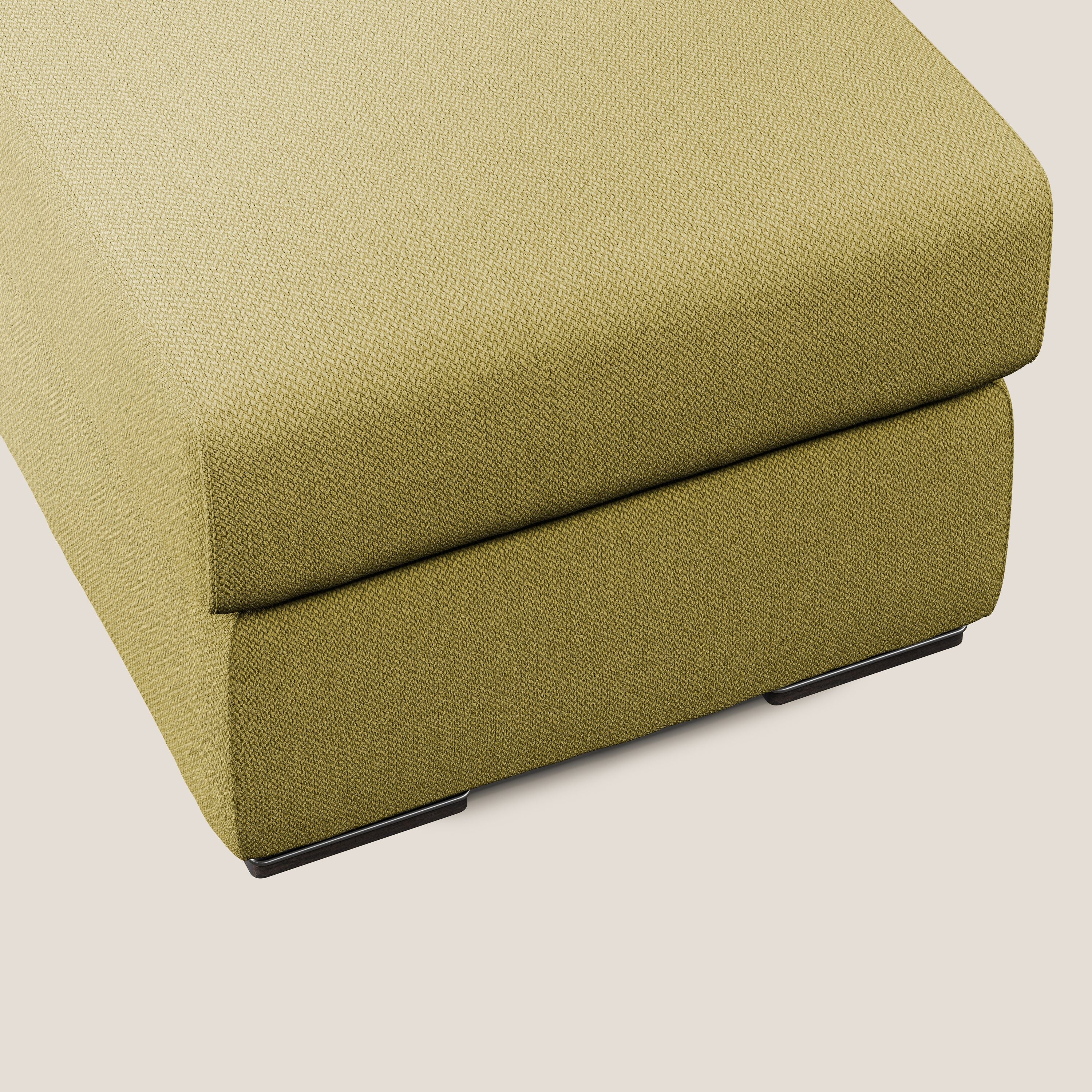 Sun pouf apribile contenitore in tessuto smacchiabile ad acqua T05 giallo - divani.store