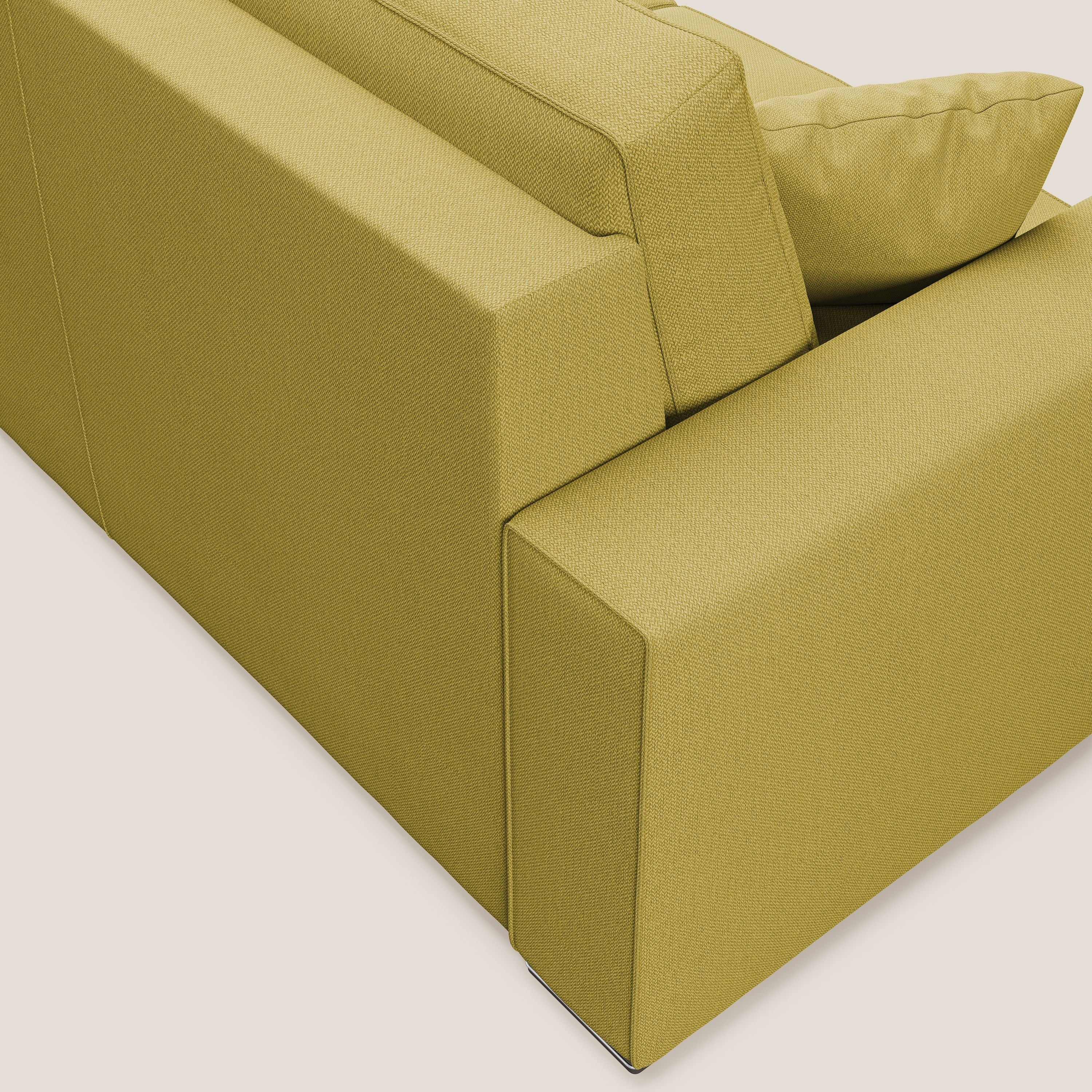 Dream Divano letto angolare in tessuto smacchiabile T05 giallo - divani.store