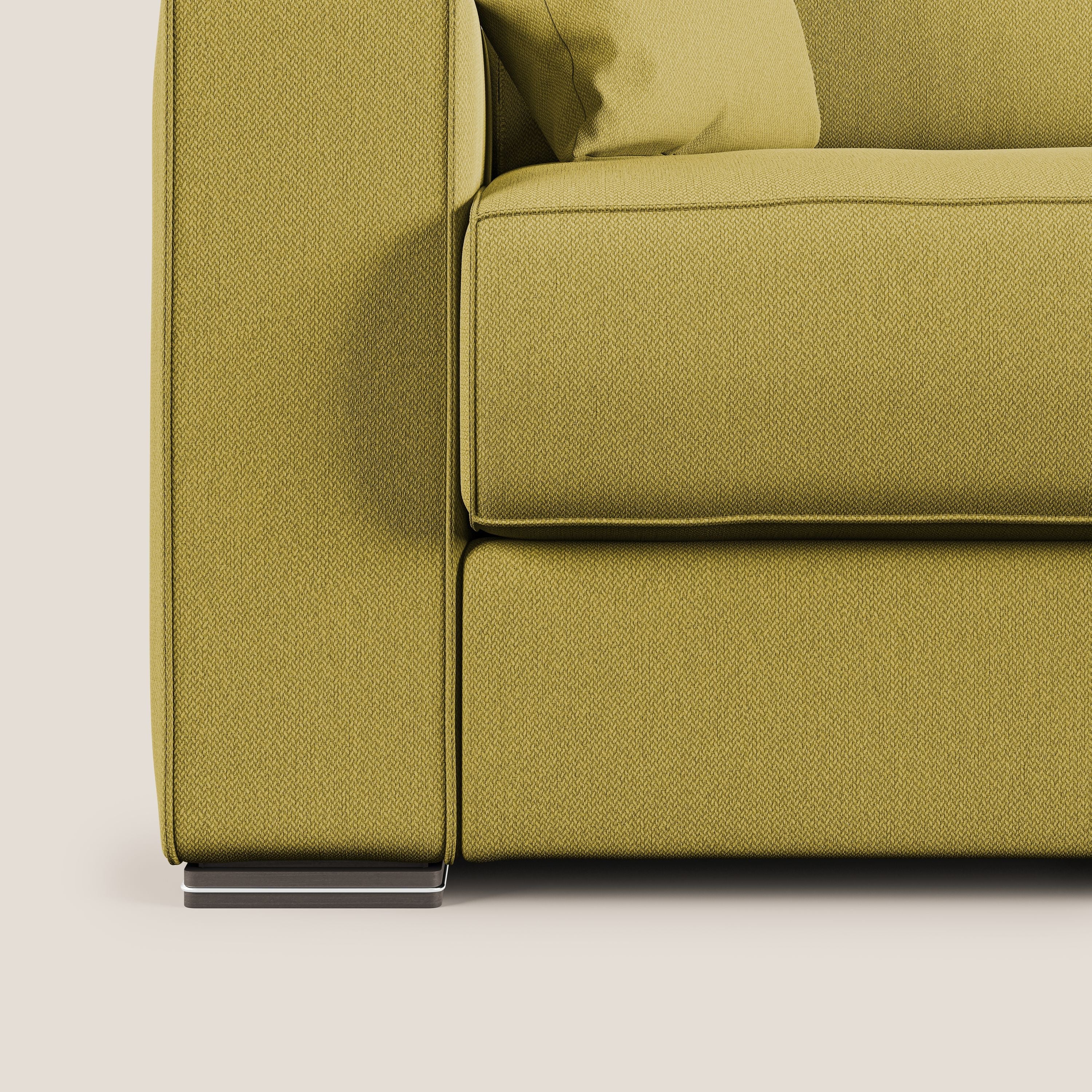 Dream Divano letto angolare in tessuto smacchiabile T05 giallo - divani.store