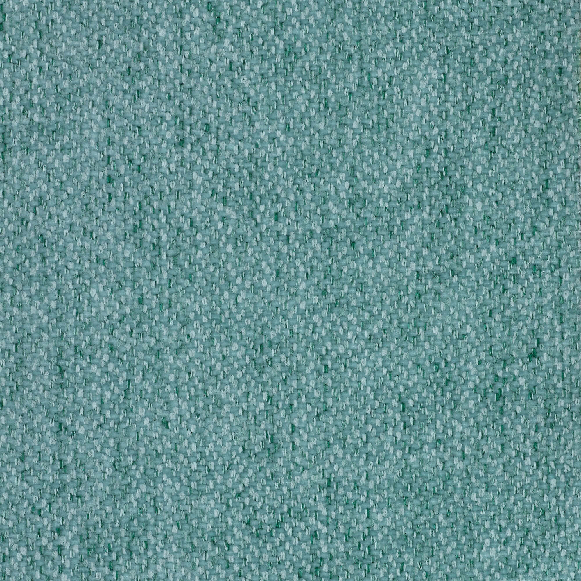 Primo piano del tessuto Smacchiabile T23 verde acqua sul divano letto sfoderabile Leonida di Divani.Store. La fitta trama a reticolo aggiunge consistenza e sensazione tattile a questo divano letto materasso H18 cm con contenitore per cuscini.