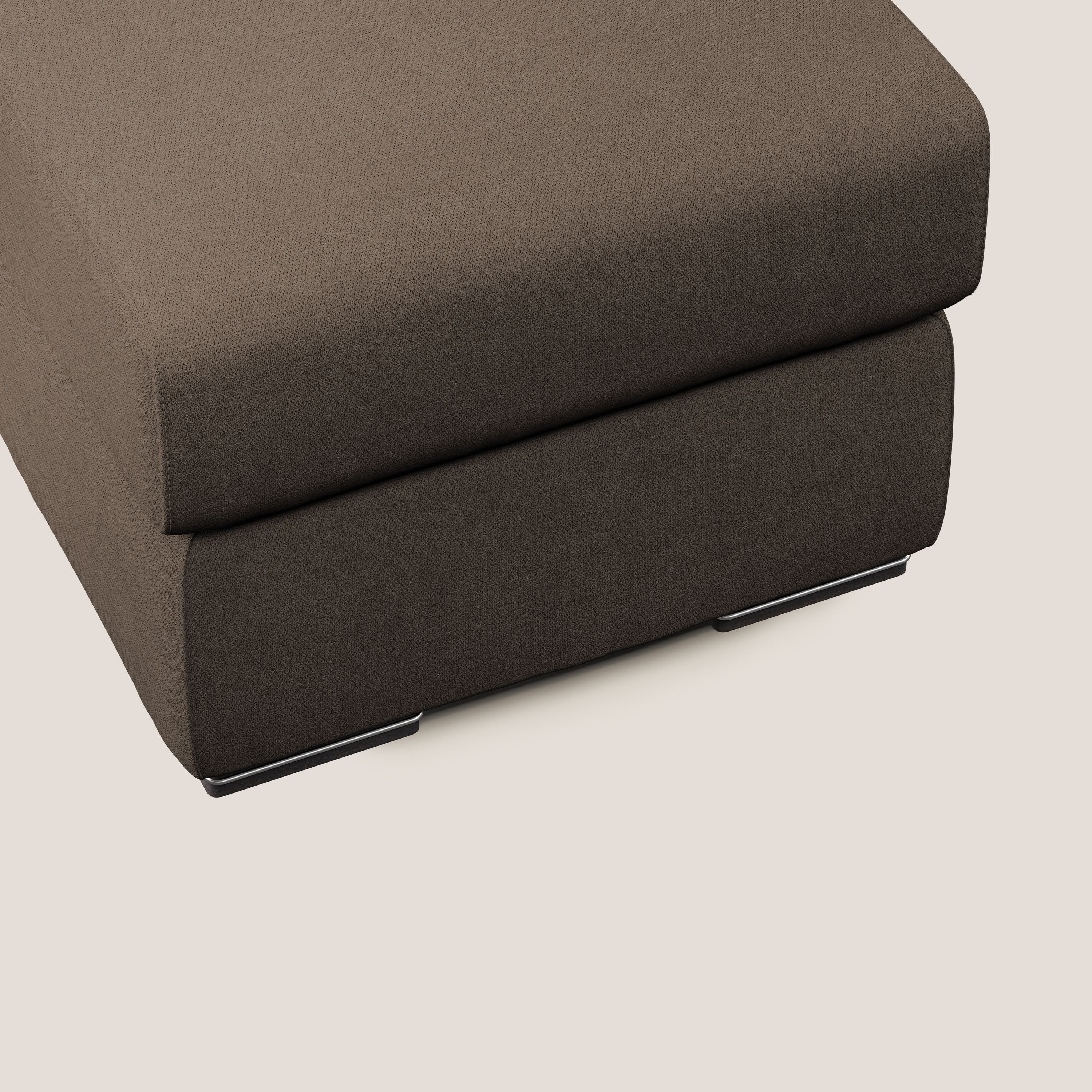 Sun pouf apribile contenitore in tessuto impermeabile T02 marrone - divani.store