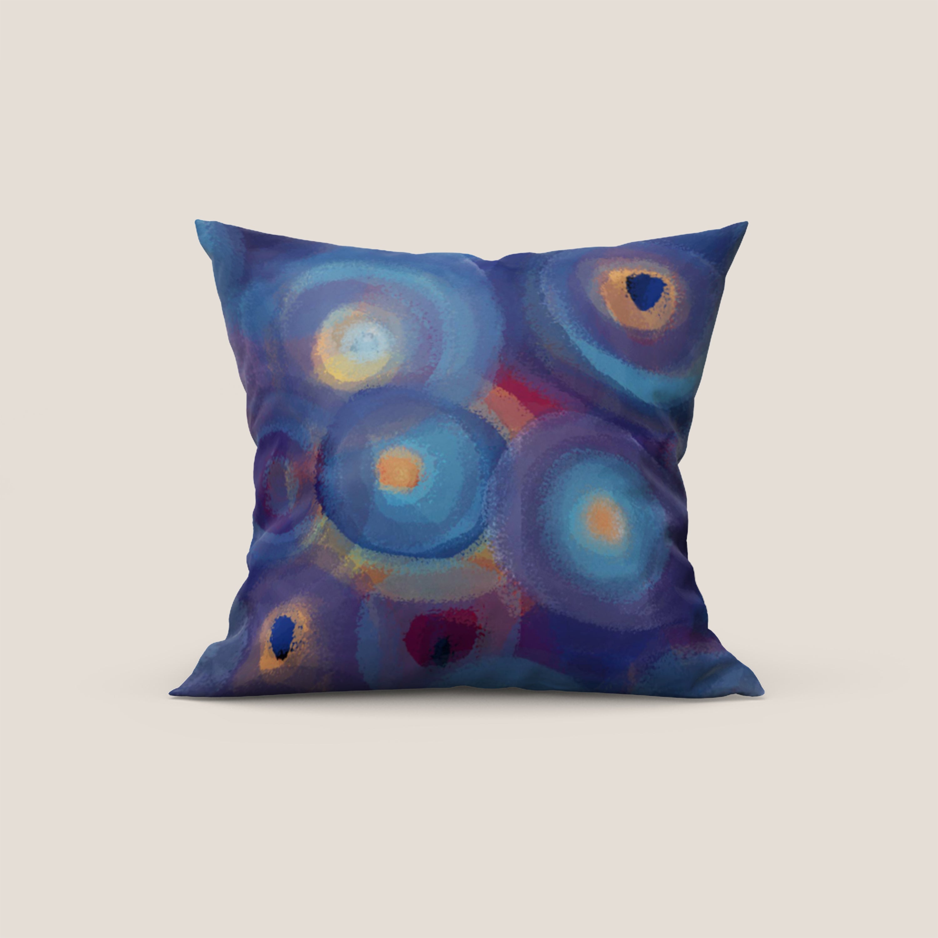 Brush-circle collezione cuscini a fantasie multicolor in velluto impermeabile - divani.store