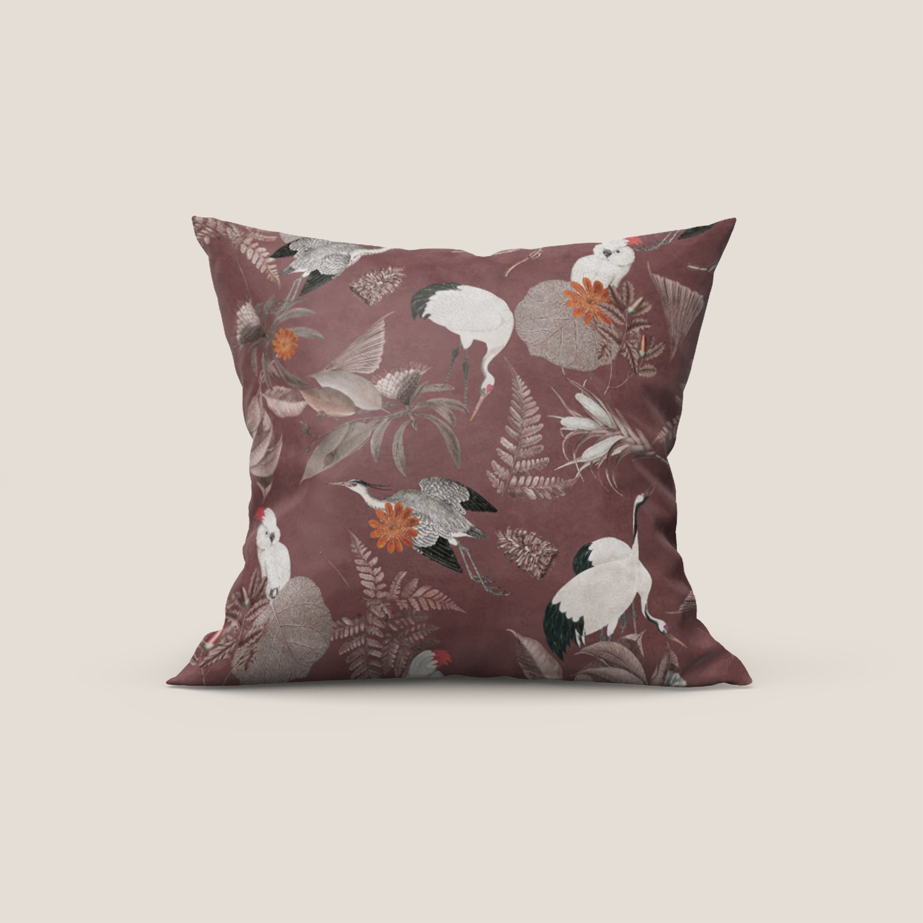 Cacadou elegante collezione di cuscini a fantasia in velluto impermeabile - divani.store