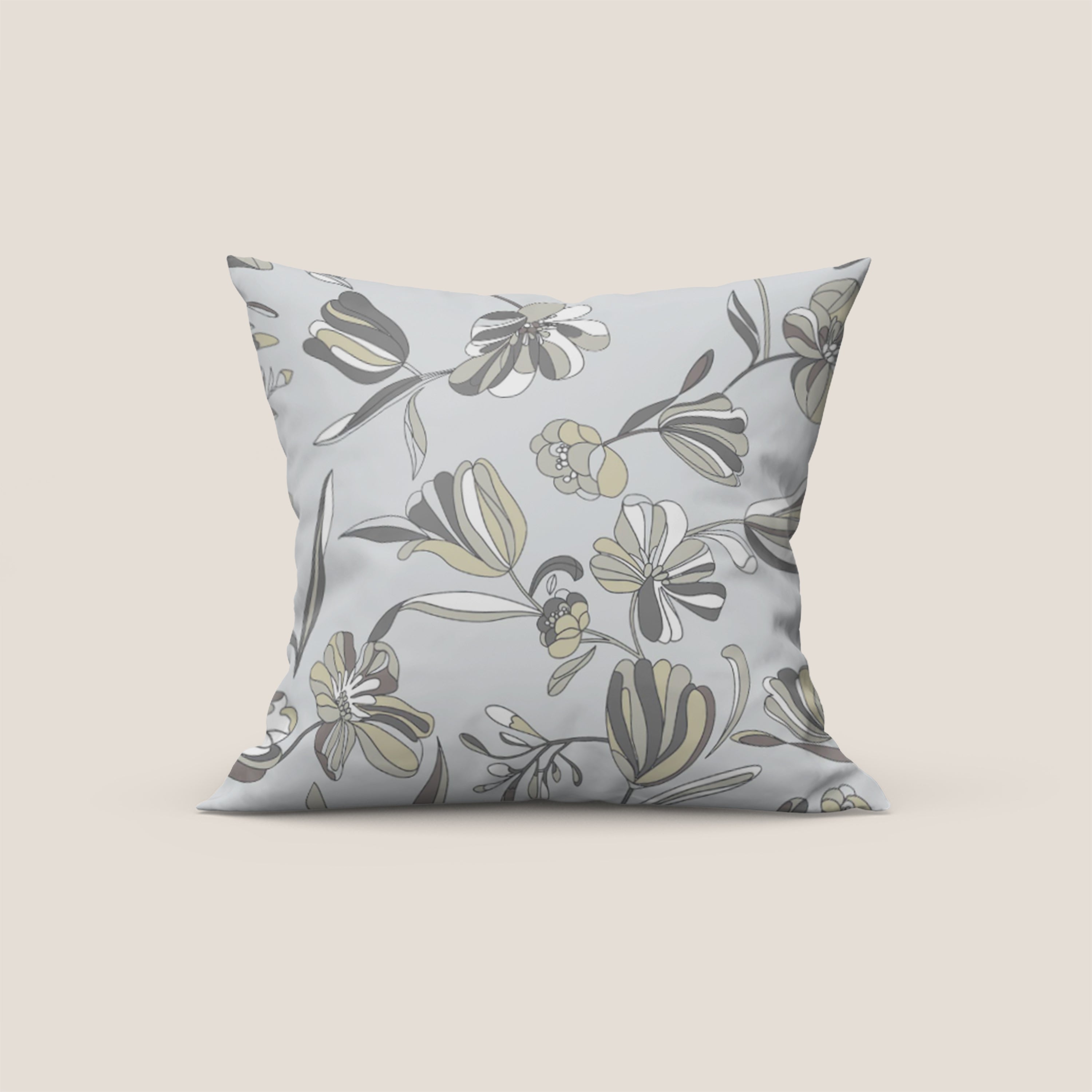 Omika collezione cuscini a fantasie multicolor in velluto impermeabile grigio - divani.store