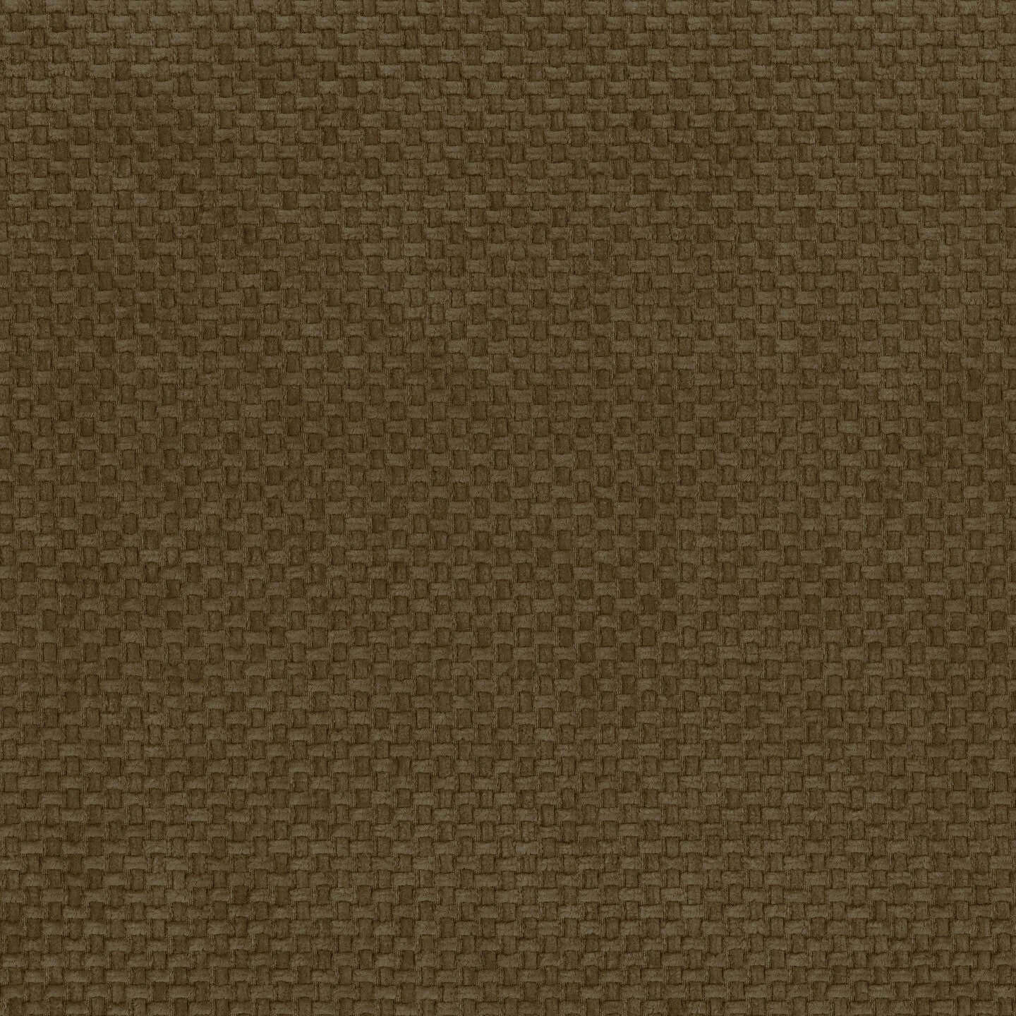Primo piano del tessuto impermeabile marrone T26 del divano letto moderno Kaleo di Divani.Store, che mostra la sua trama a canestro fitta e consistente: grossolana, resistente e naturalmente tattile, senza altri colori o elementi visibili.