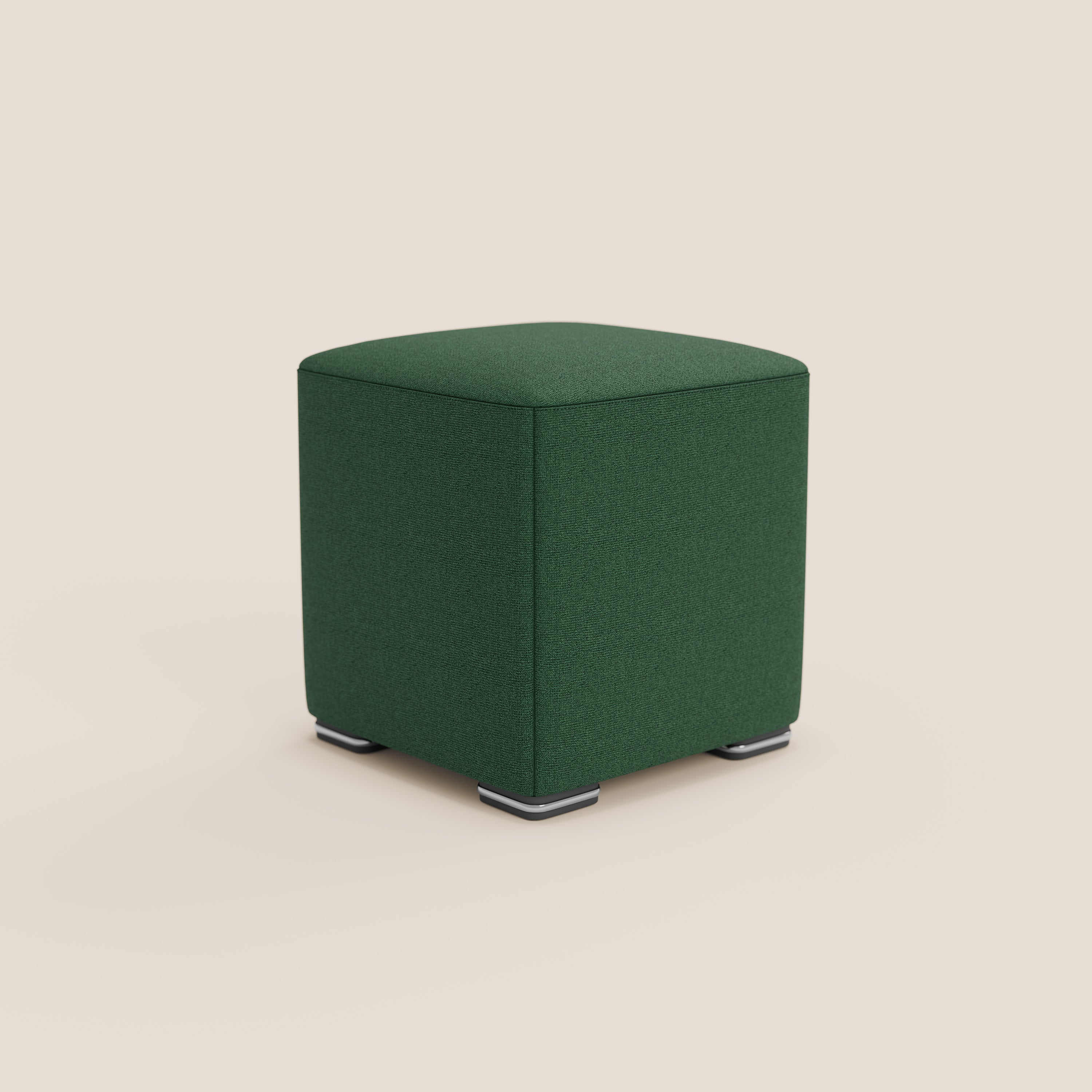 Cube pouf in tessuto morbido impermeabile T08 VERDE - divani.store