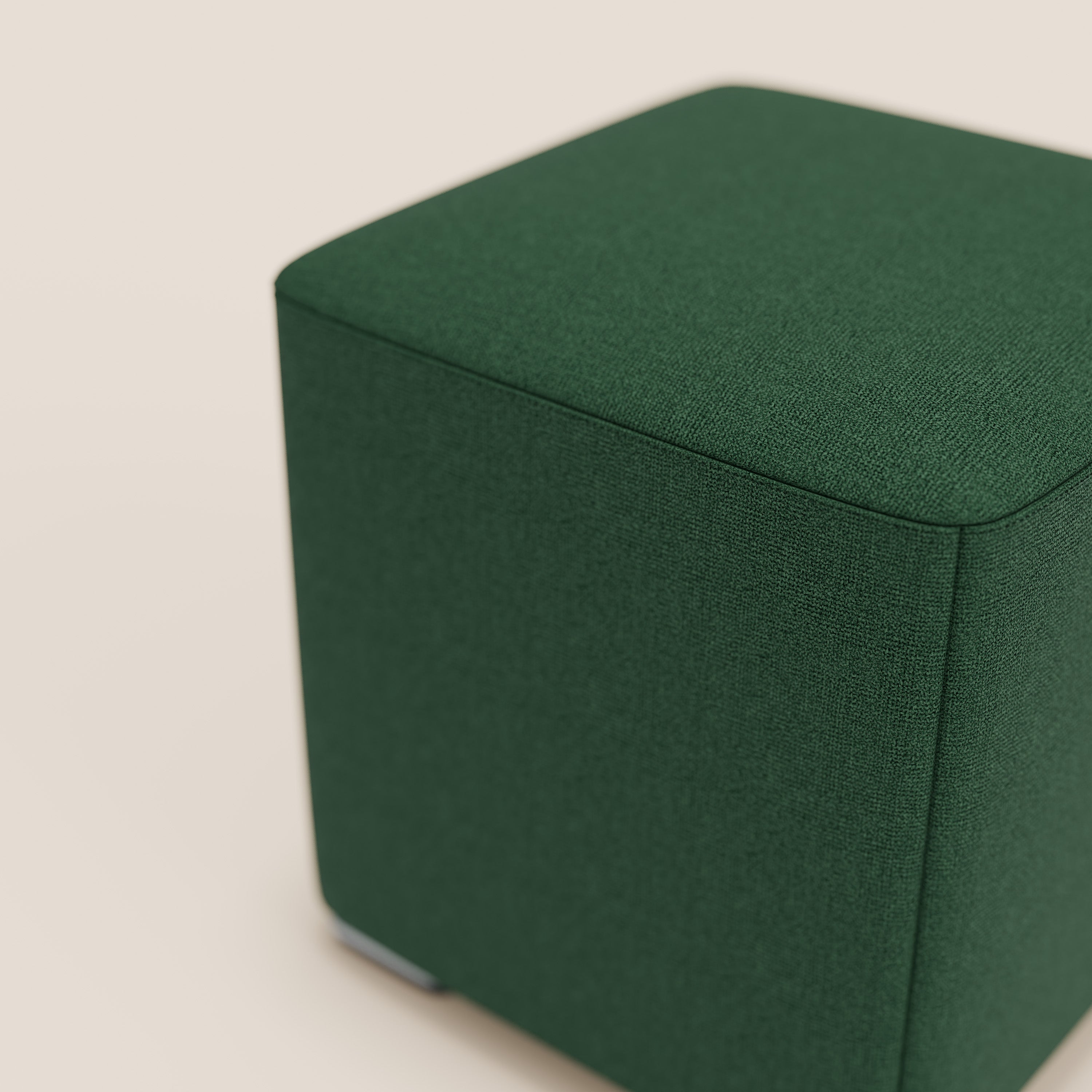 Cube pouf in tessuto morbido impermeabile T08 VERDE - divani.store