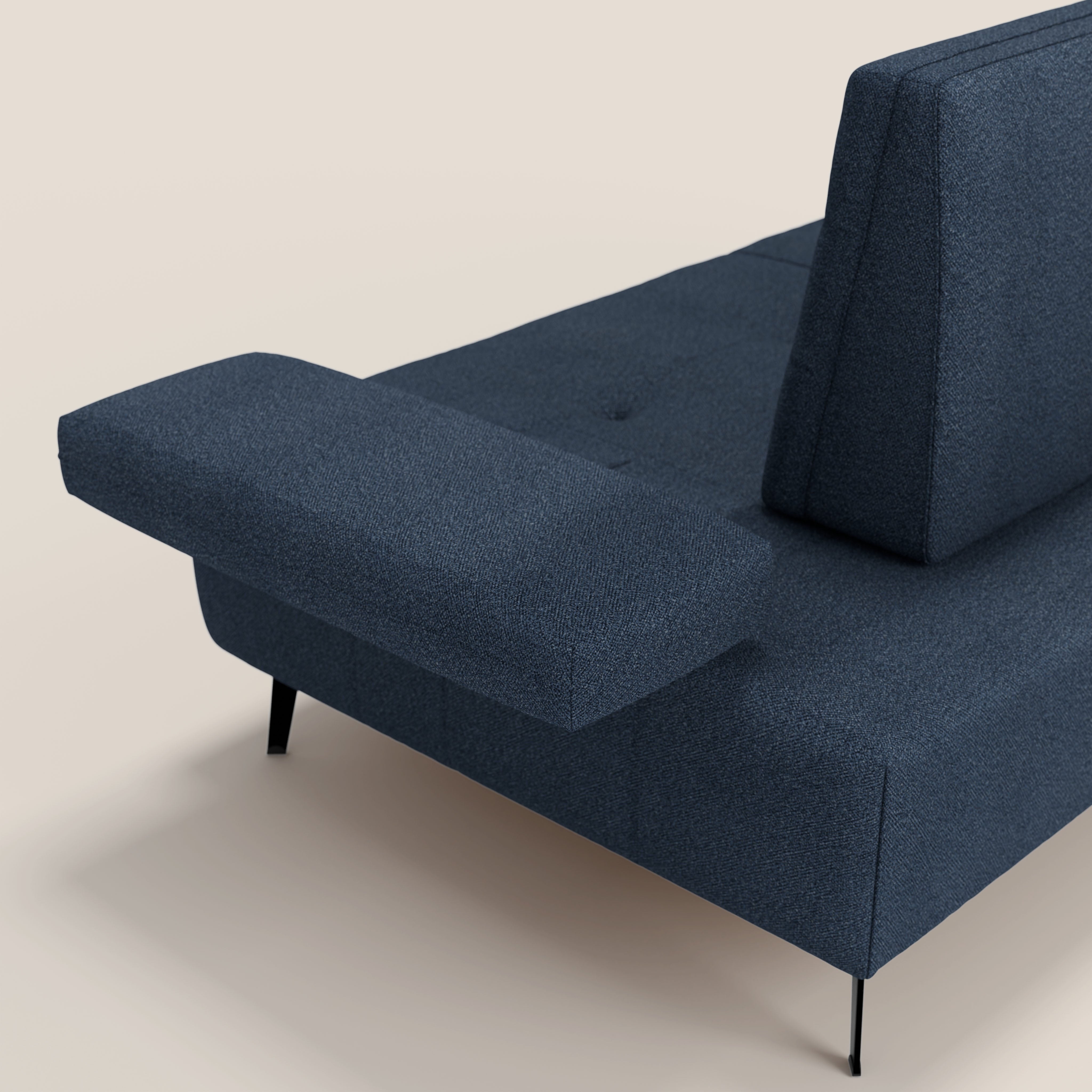 Lugano Divano 3 posti con schienali e braccioli traslanti in morbido bouclé impermeabile T07 - divani.store