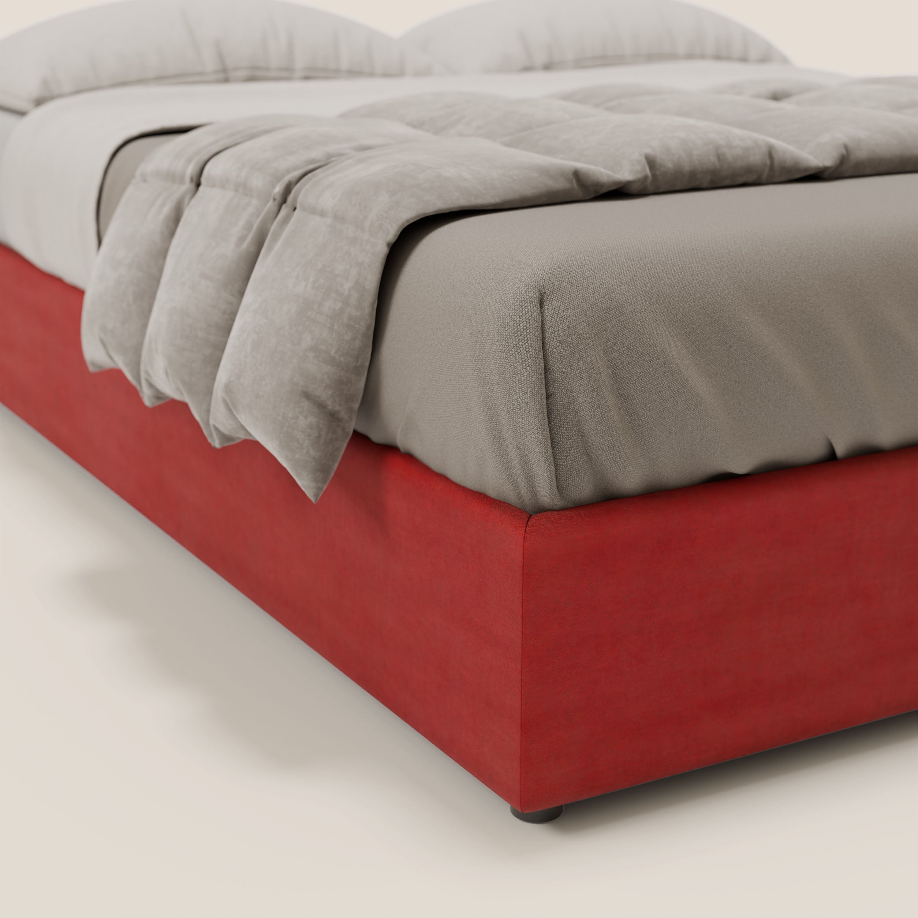 Ina sommier con ampio contenitore in microfibra smacchiabile ed impermeabile T11 - divani.store