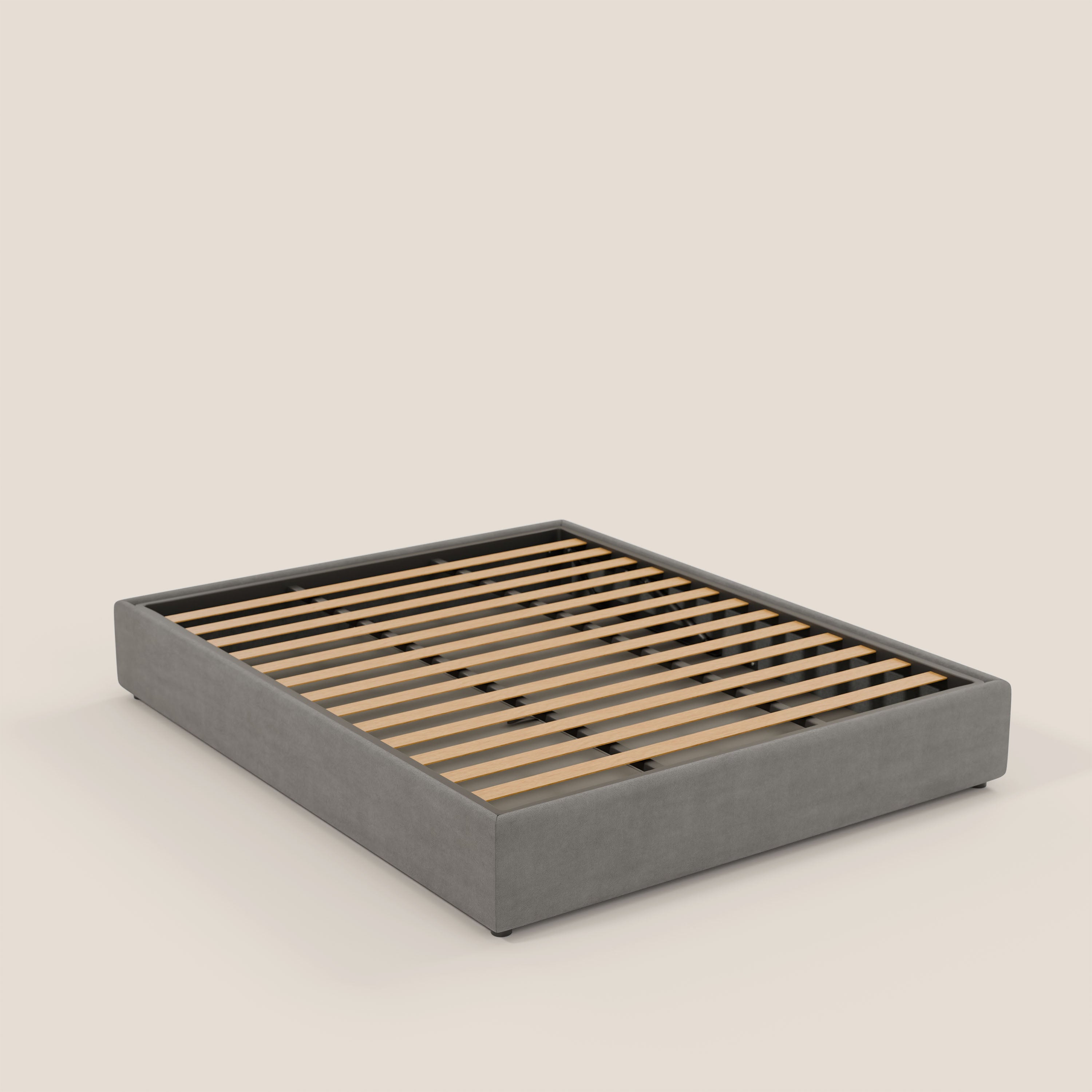 Ina sommier con ampio contenitore in microfibra smacchiabile ed impermeabile T11 - divani.store