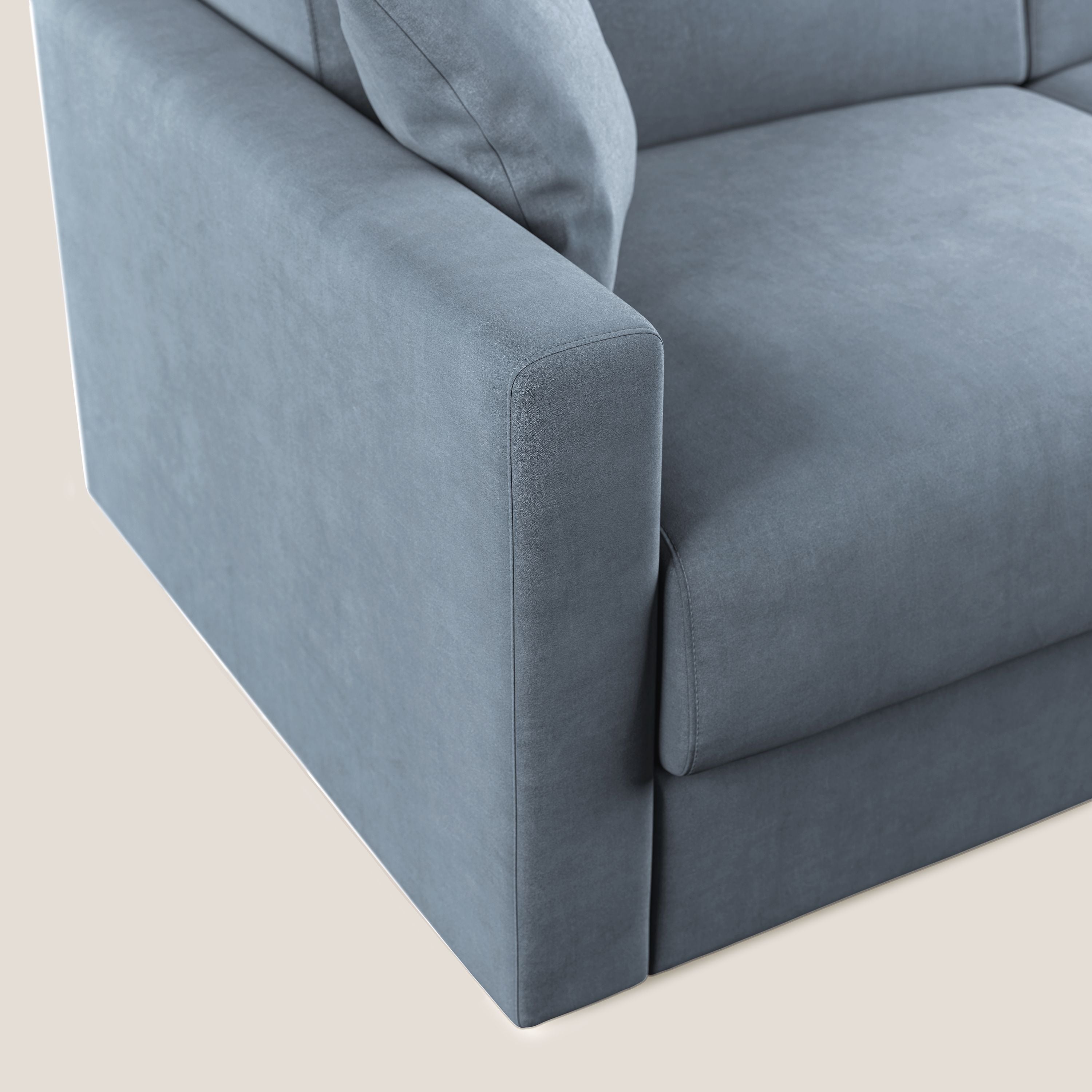 Chris Divano letto in microfibra smacchiabile T11 carta da zucchero - divani.store