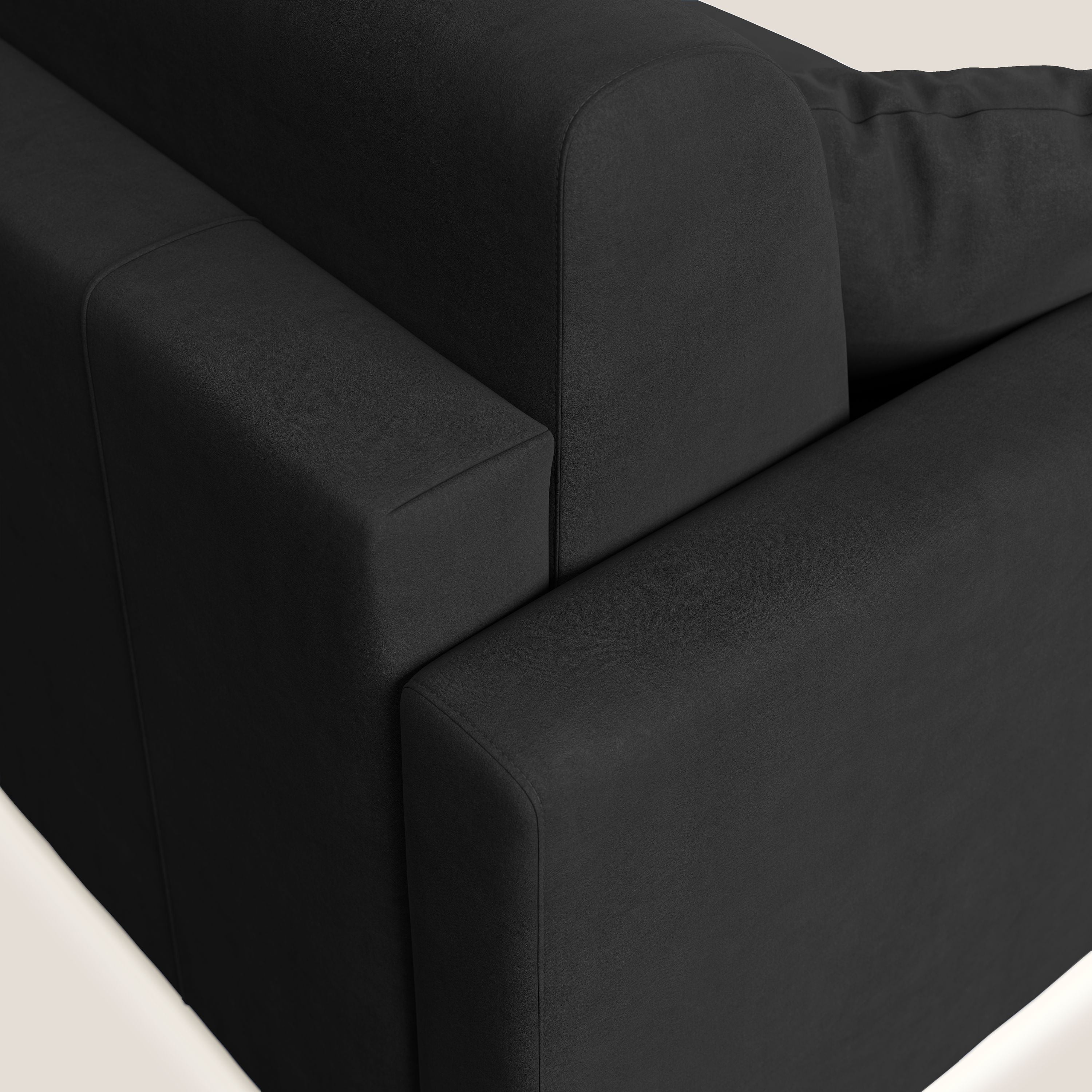 Chris Divano letto in microfibra smacchiabile T11 nero - divani.store