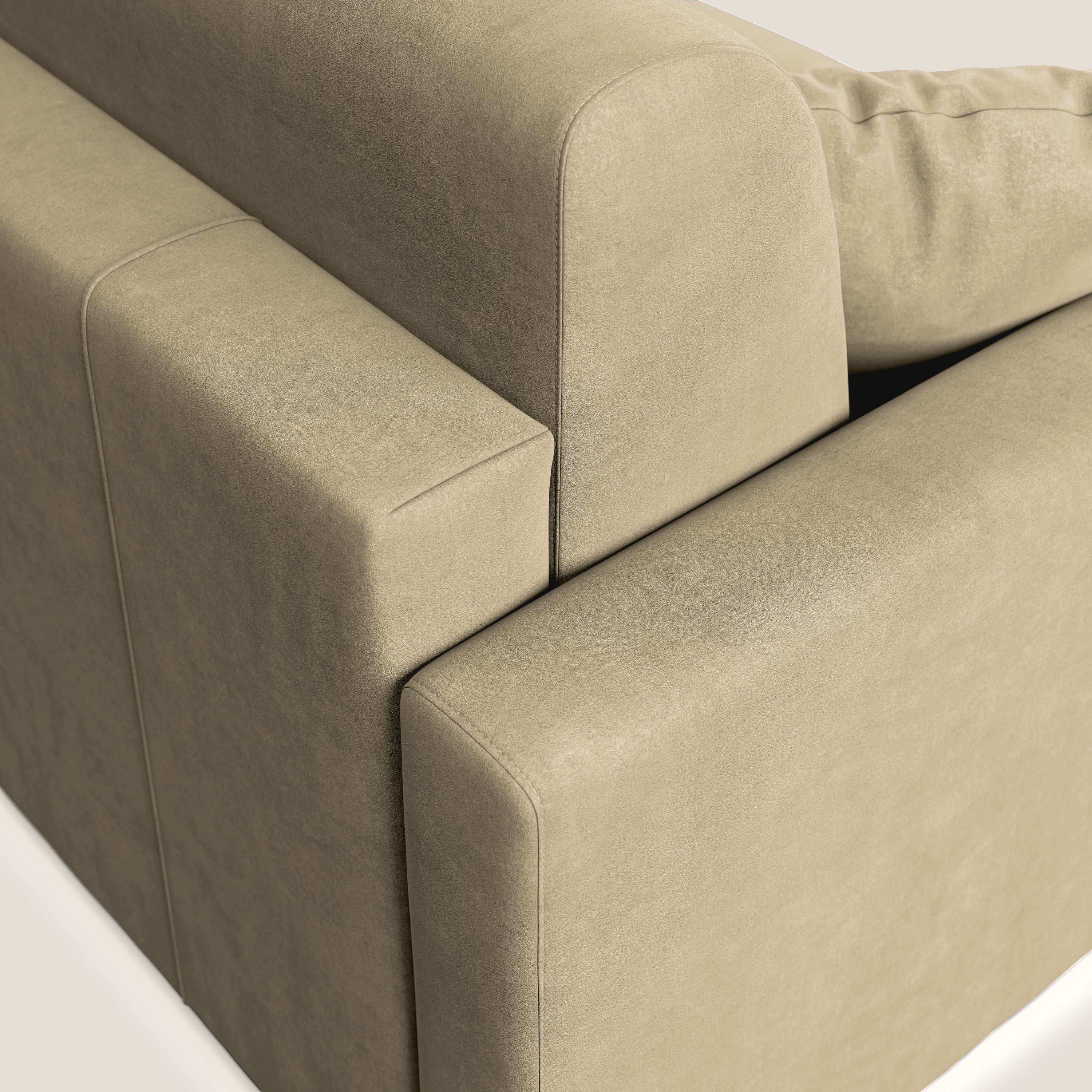 Chris Divano letto in microfibra smacchiabile T11 beige - divani.store