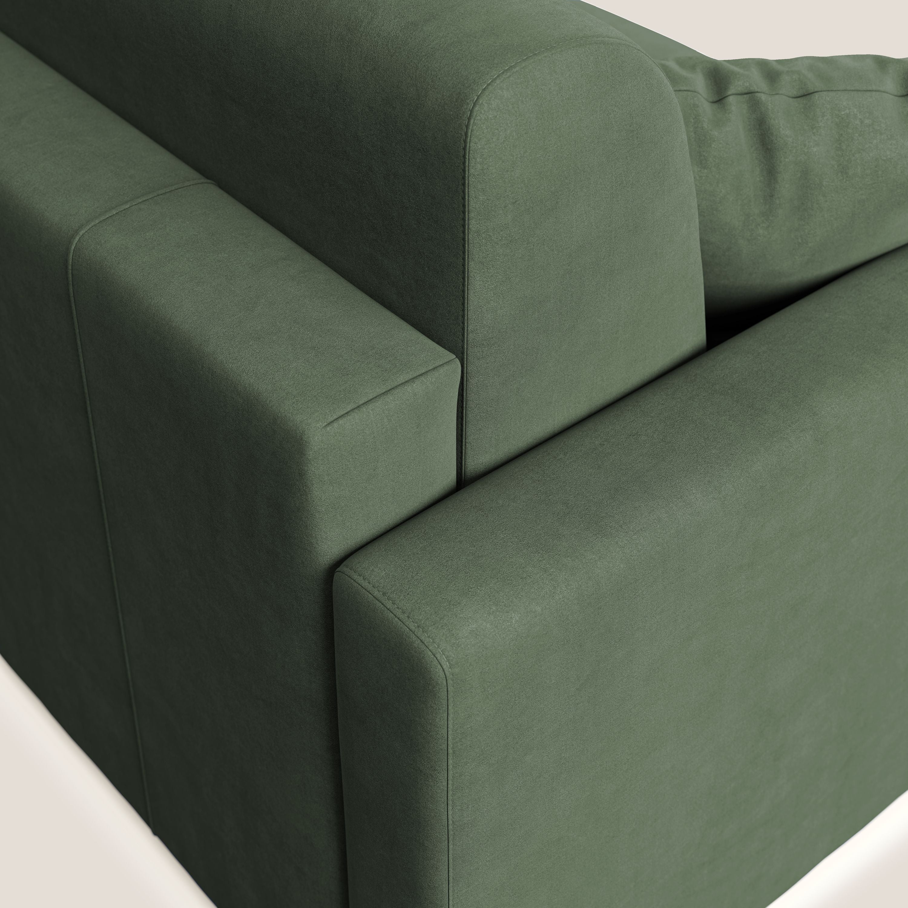 Chris Divano letto in microfibra smacchiabile T11 verde - divani.store