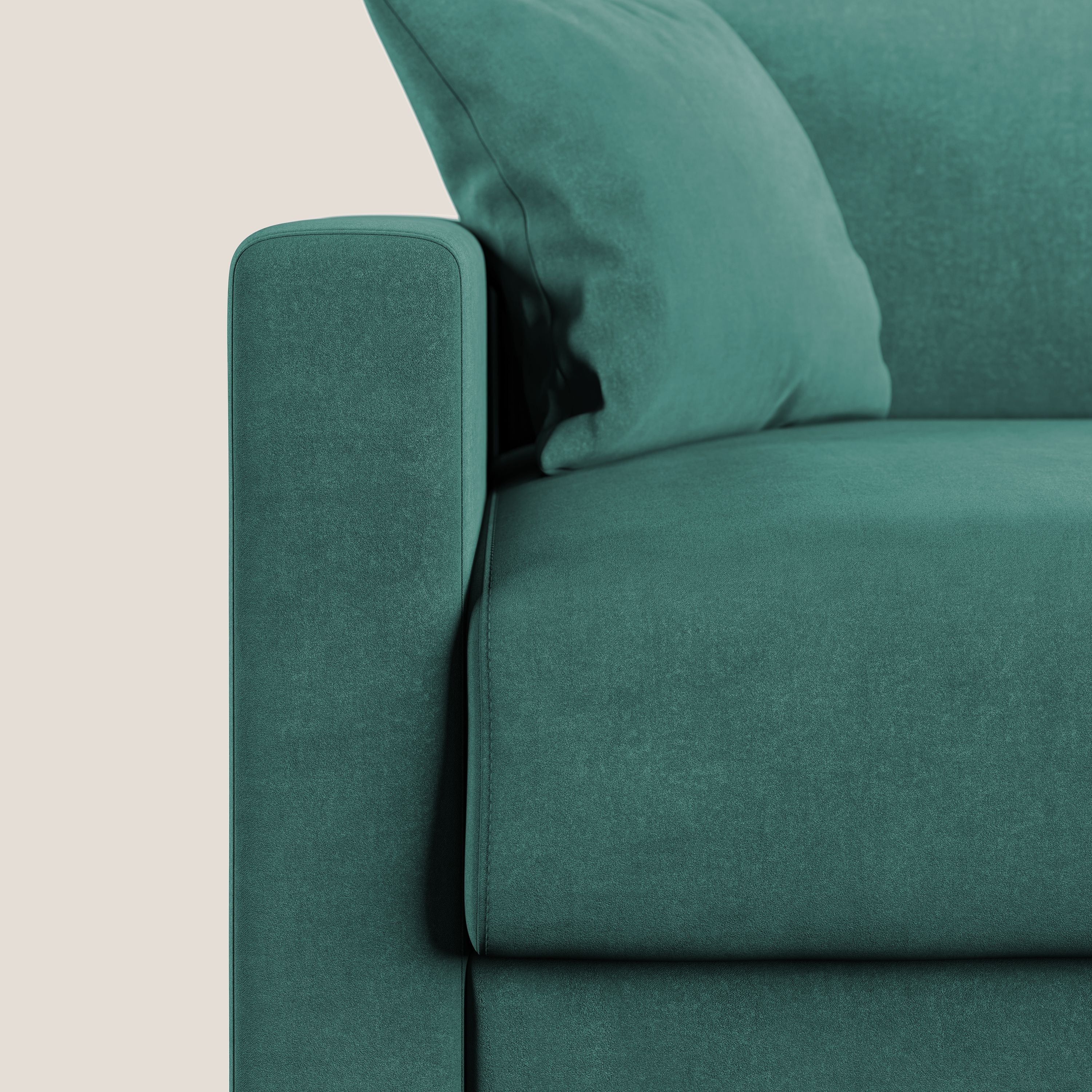 Chris Divano letto in microfibra smacchiabile T11 petrolio - divani.store