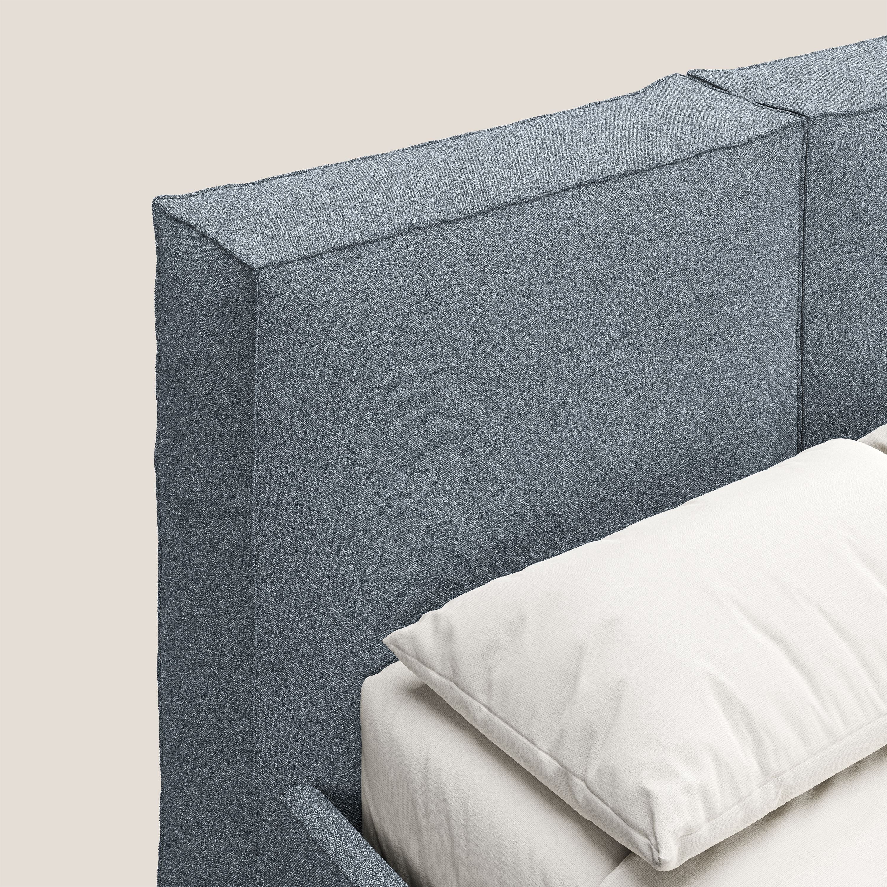 Cocoon letto imbottito contenitore sfoderabile in bouclet impermeabile T07 carta da zucchero - divani.store